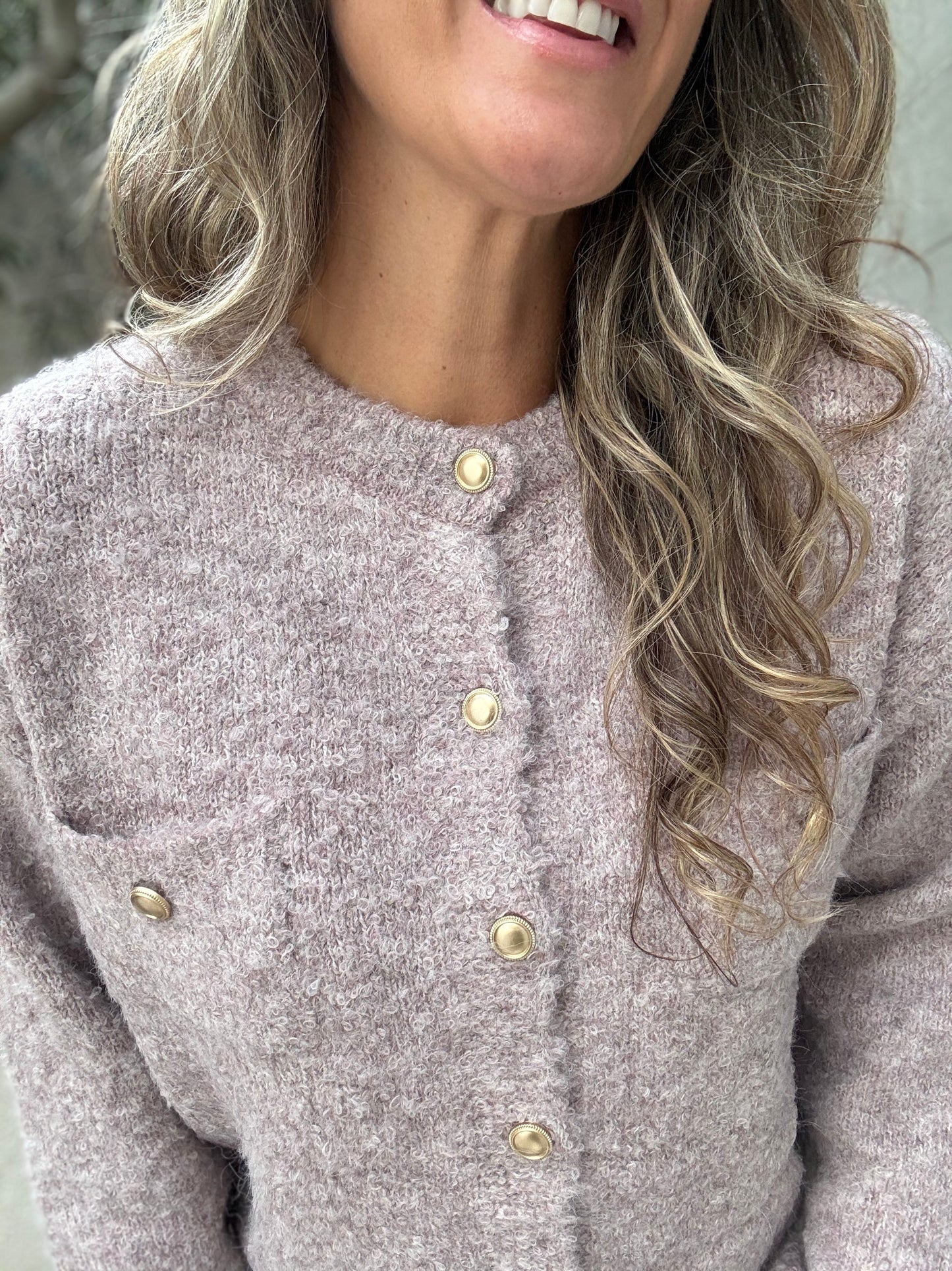 Chaleco Inés malva