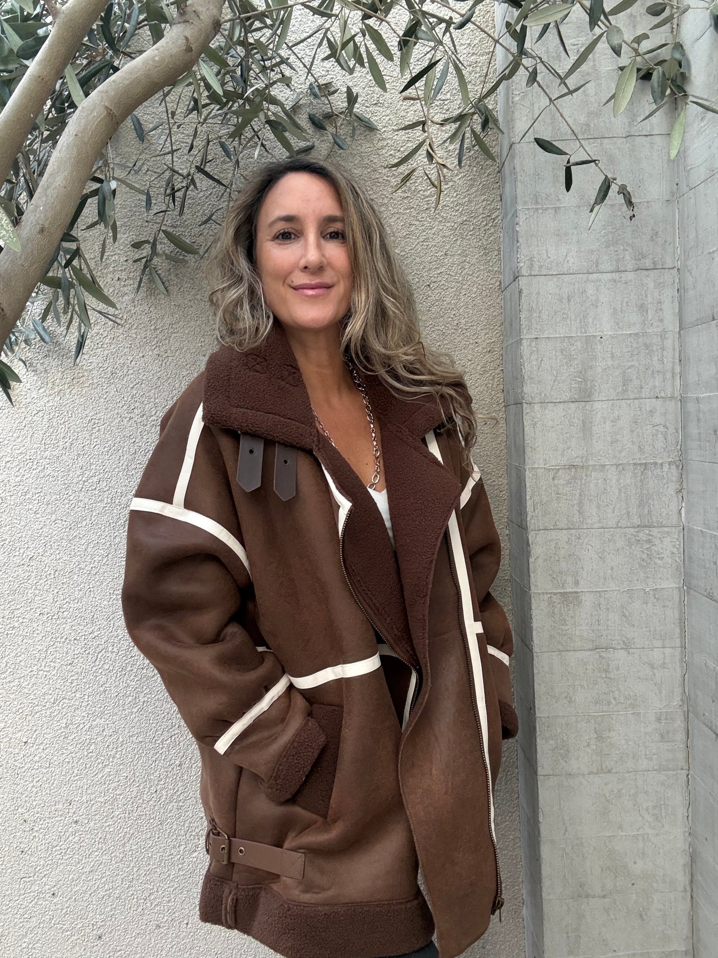 Chaqueta chiporro oversize