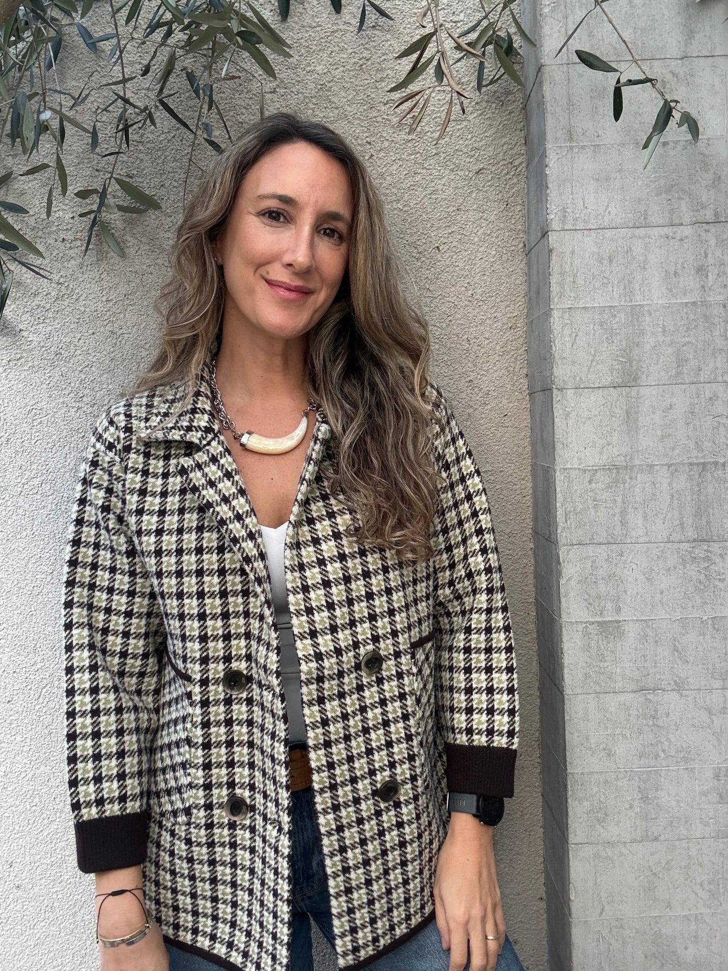 Abrigo/chaqueta cuadros