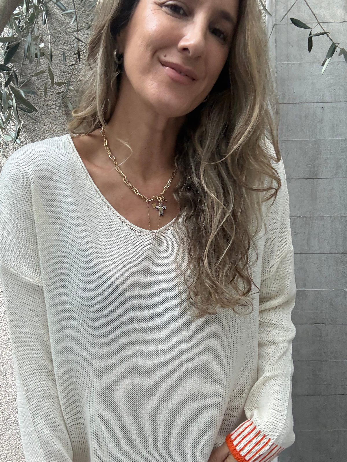 Polera hilo ribete