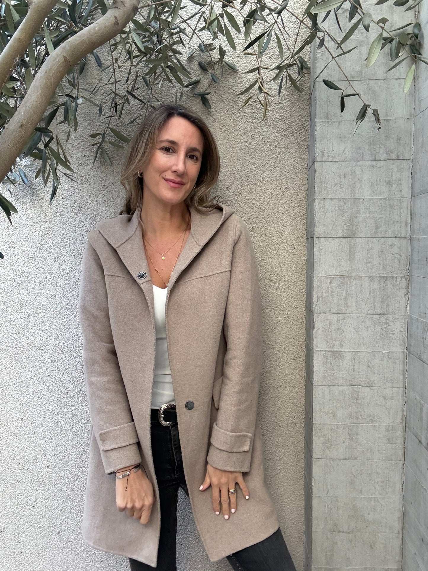 Abrigo de paño Zara
