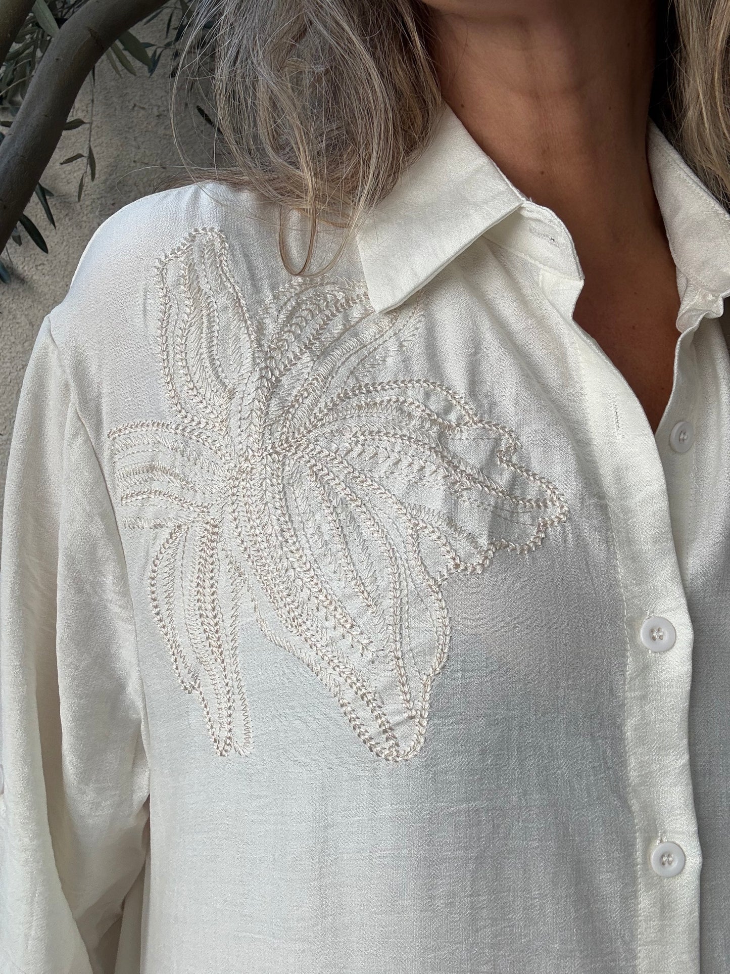 Blusa cuenca blanca