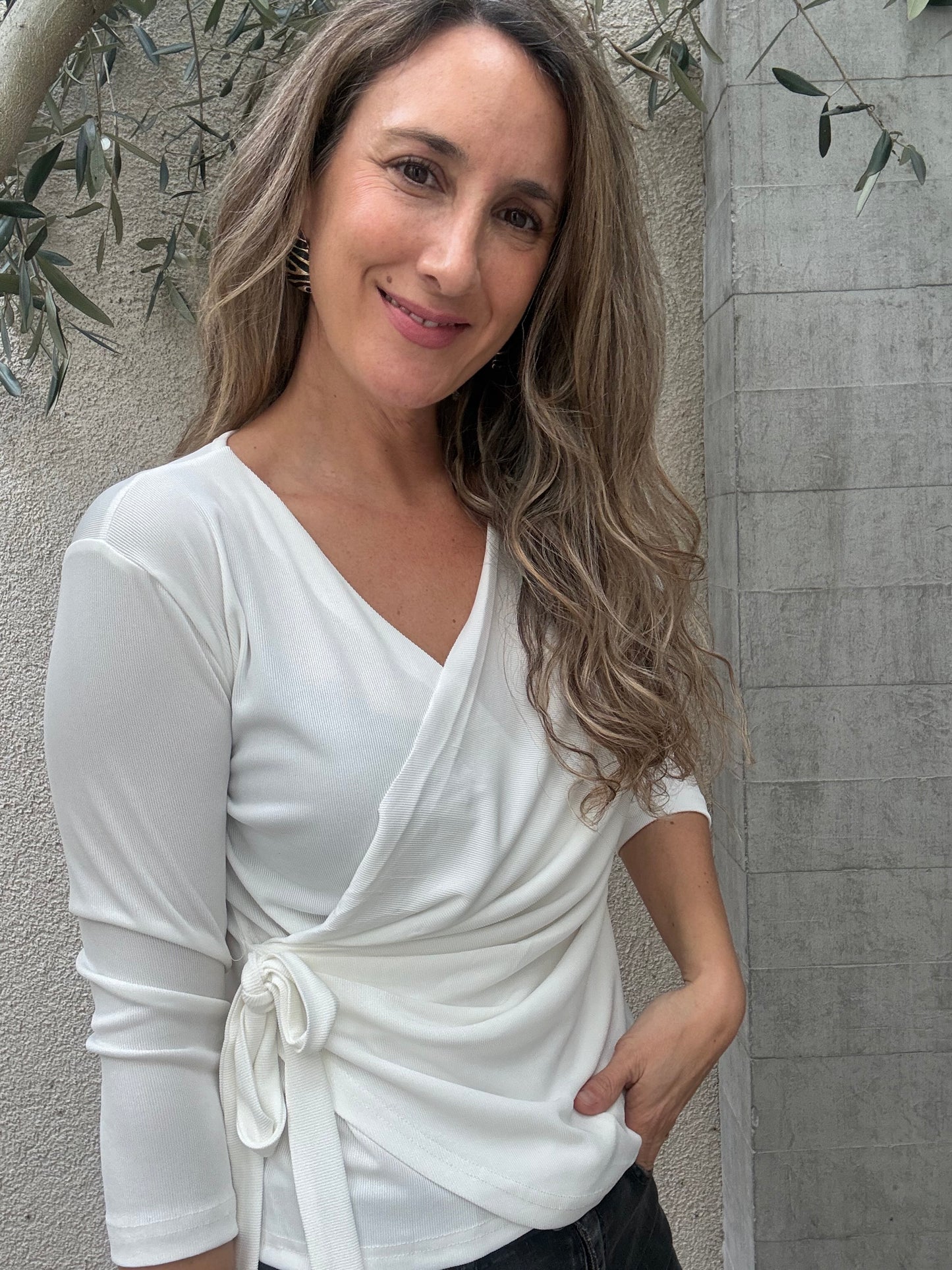 Polera Girona blanca