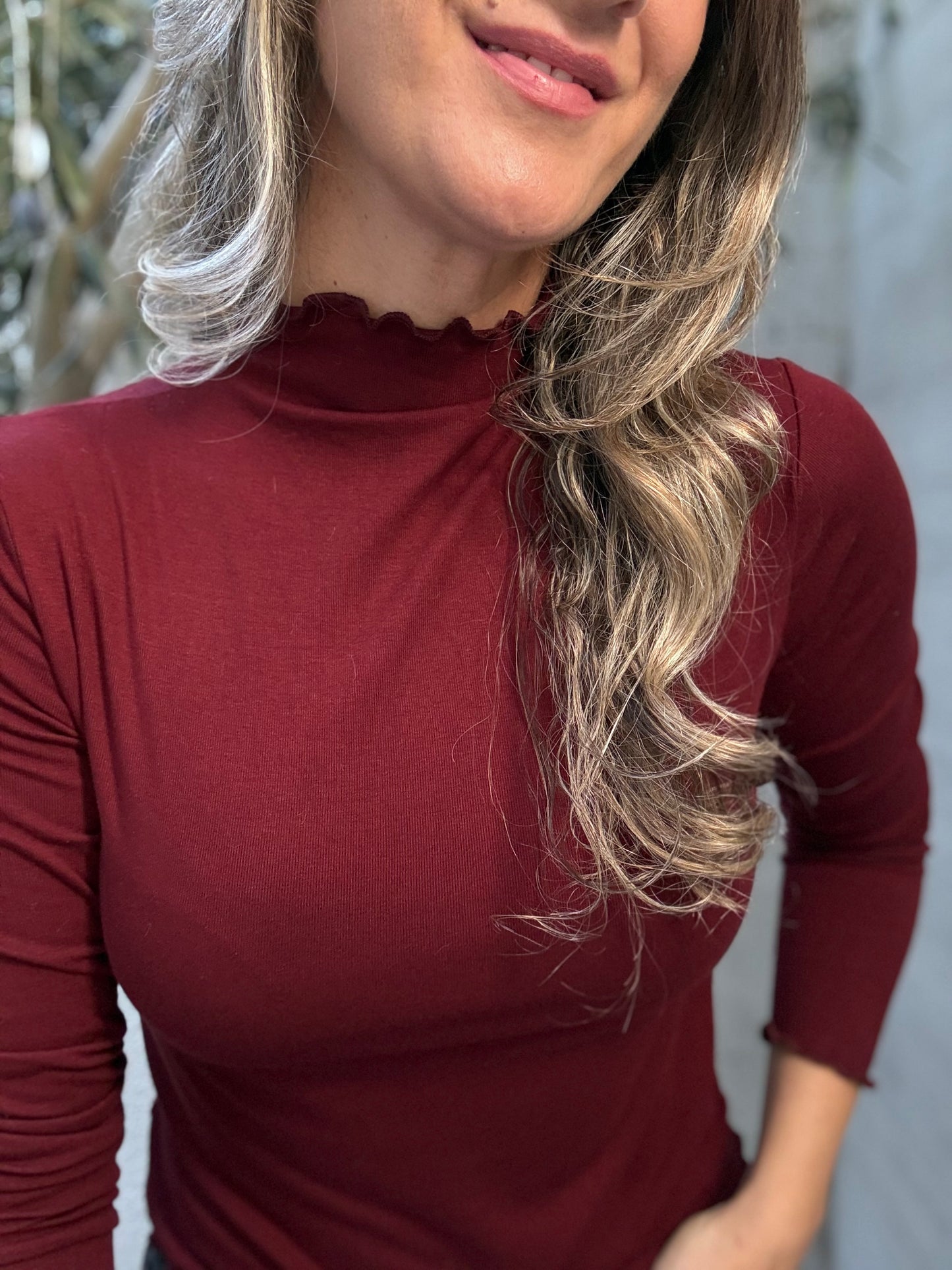 Polera Murcia burdeo