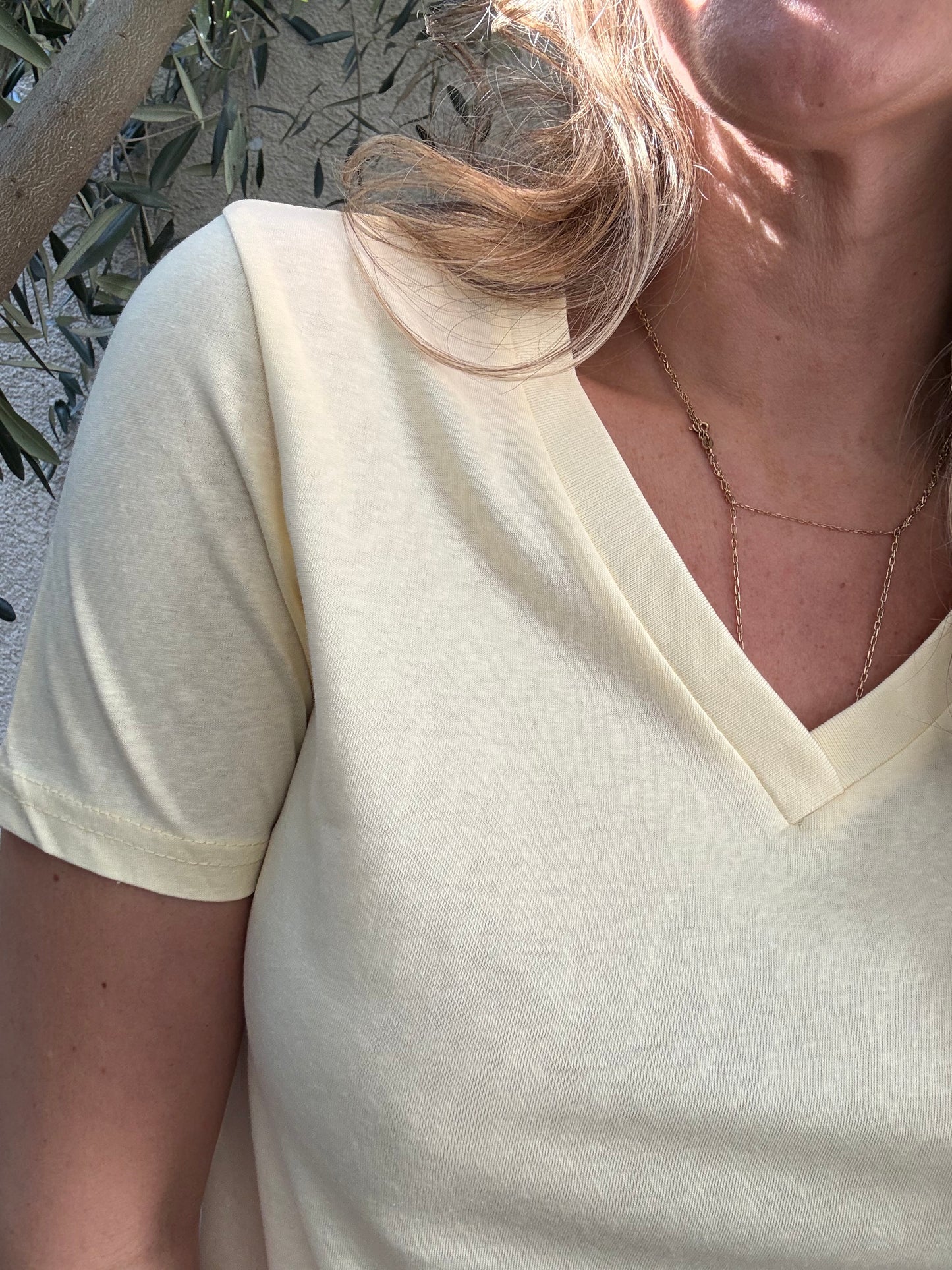 Polera básic amarilla