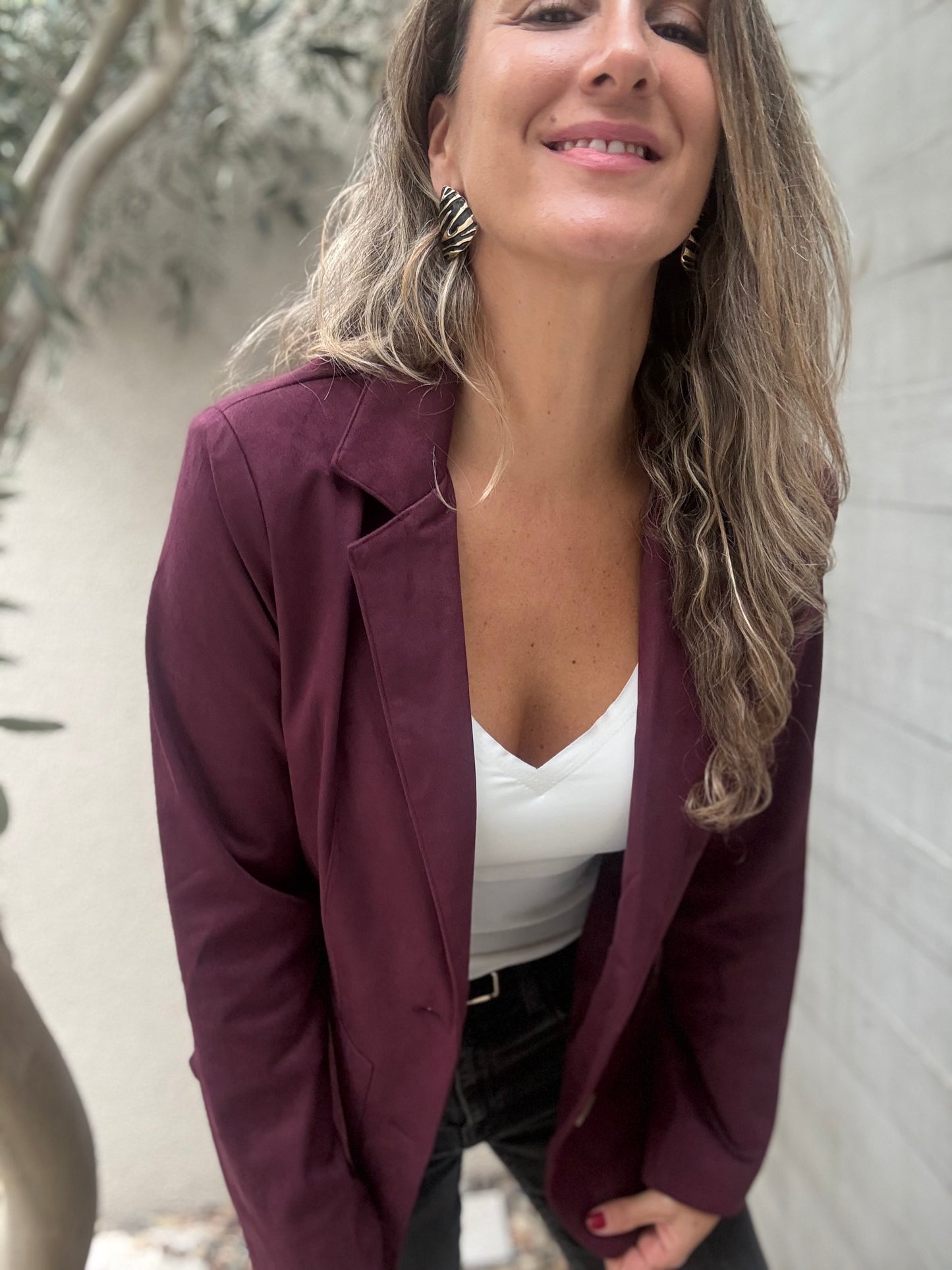 Blazer Galicia borgoña