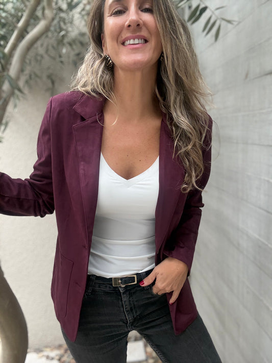 Blazer Galicia borgoña