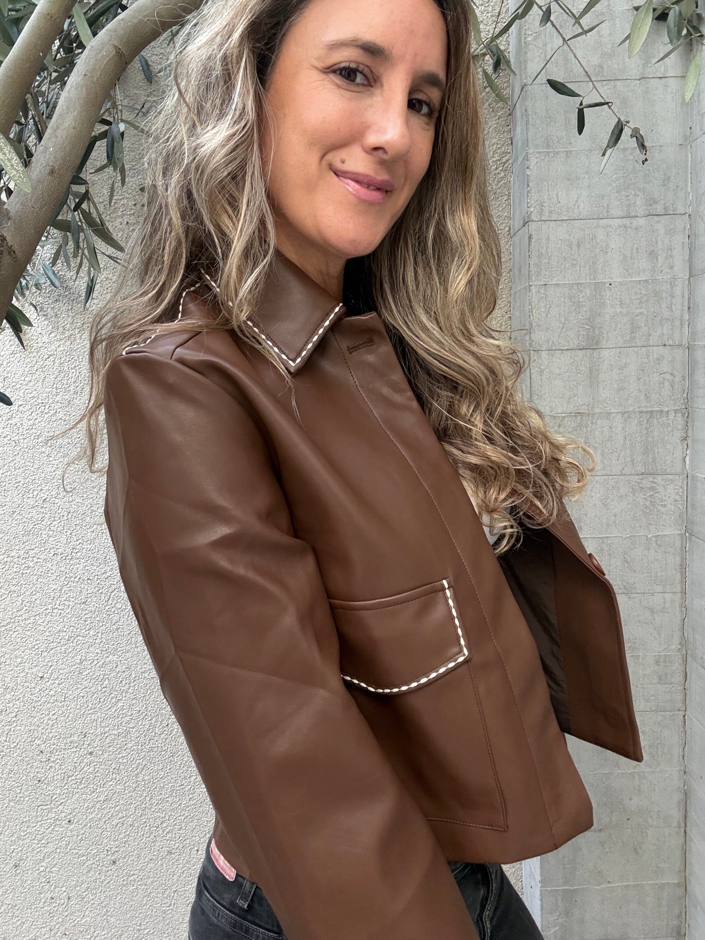 Chaqueta Venecia  café
