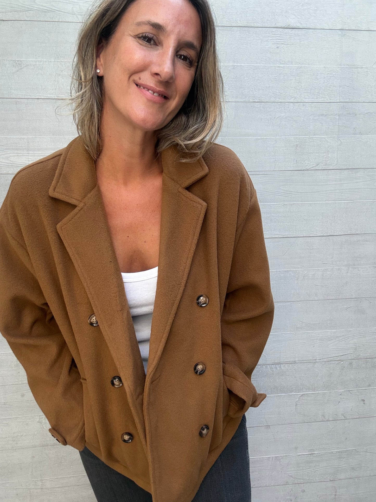 Chaqueta/ abrigo Nuria camel