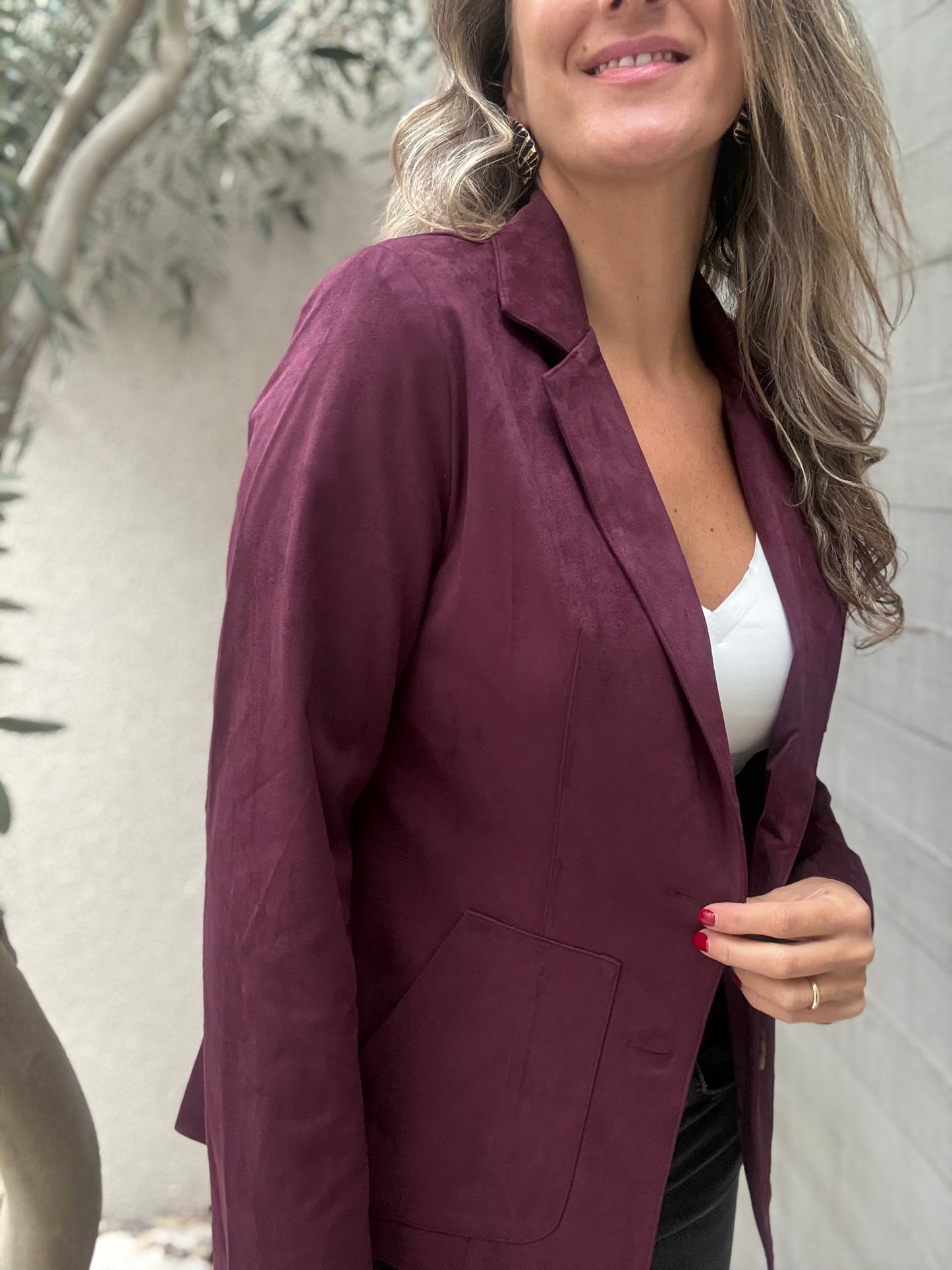 Blazer Galicia borgoña