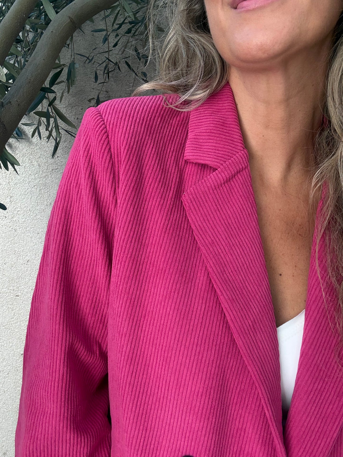 Blazer cotele fucsia