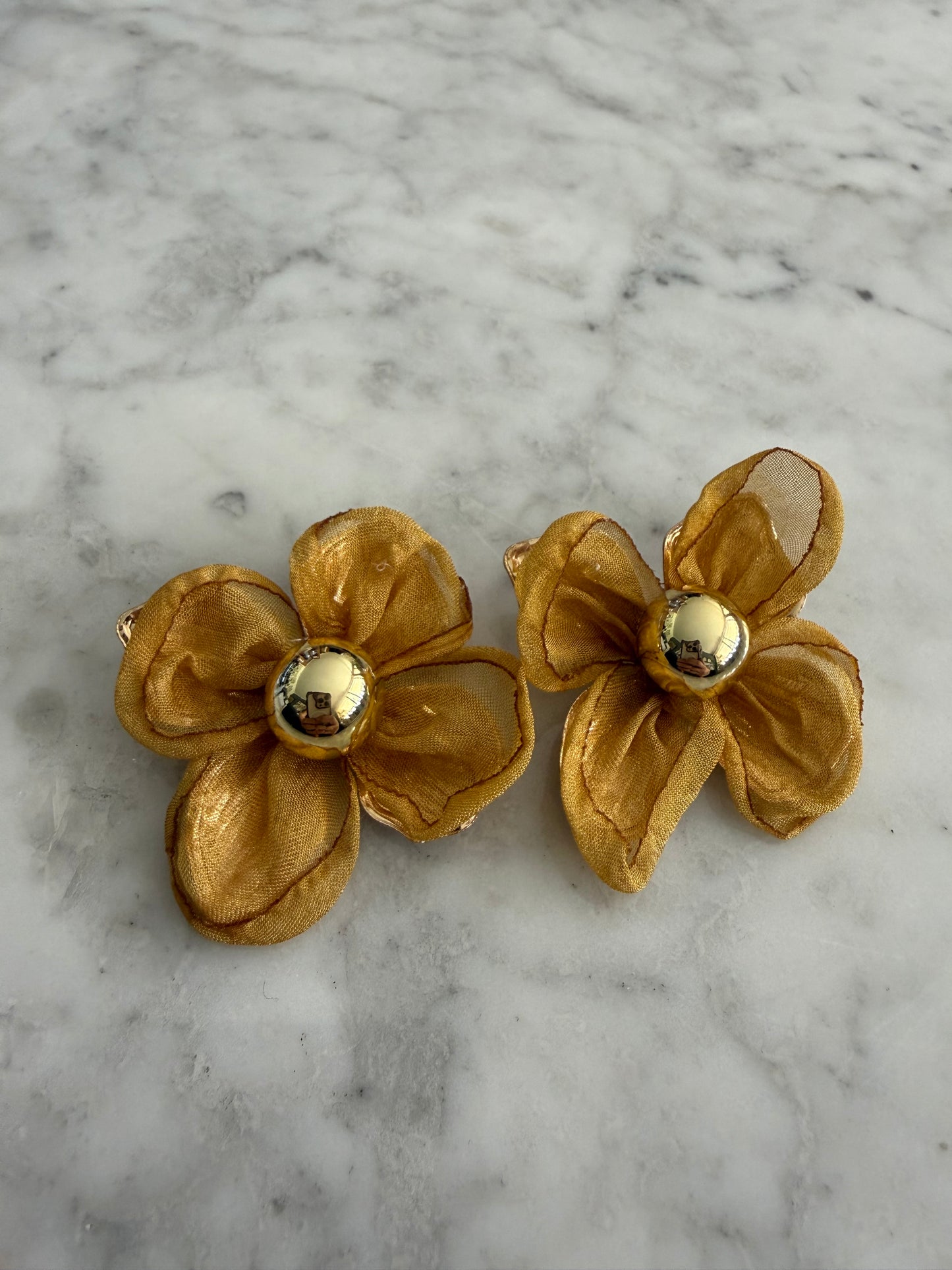Aros Super flores mostaza