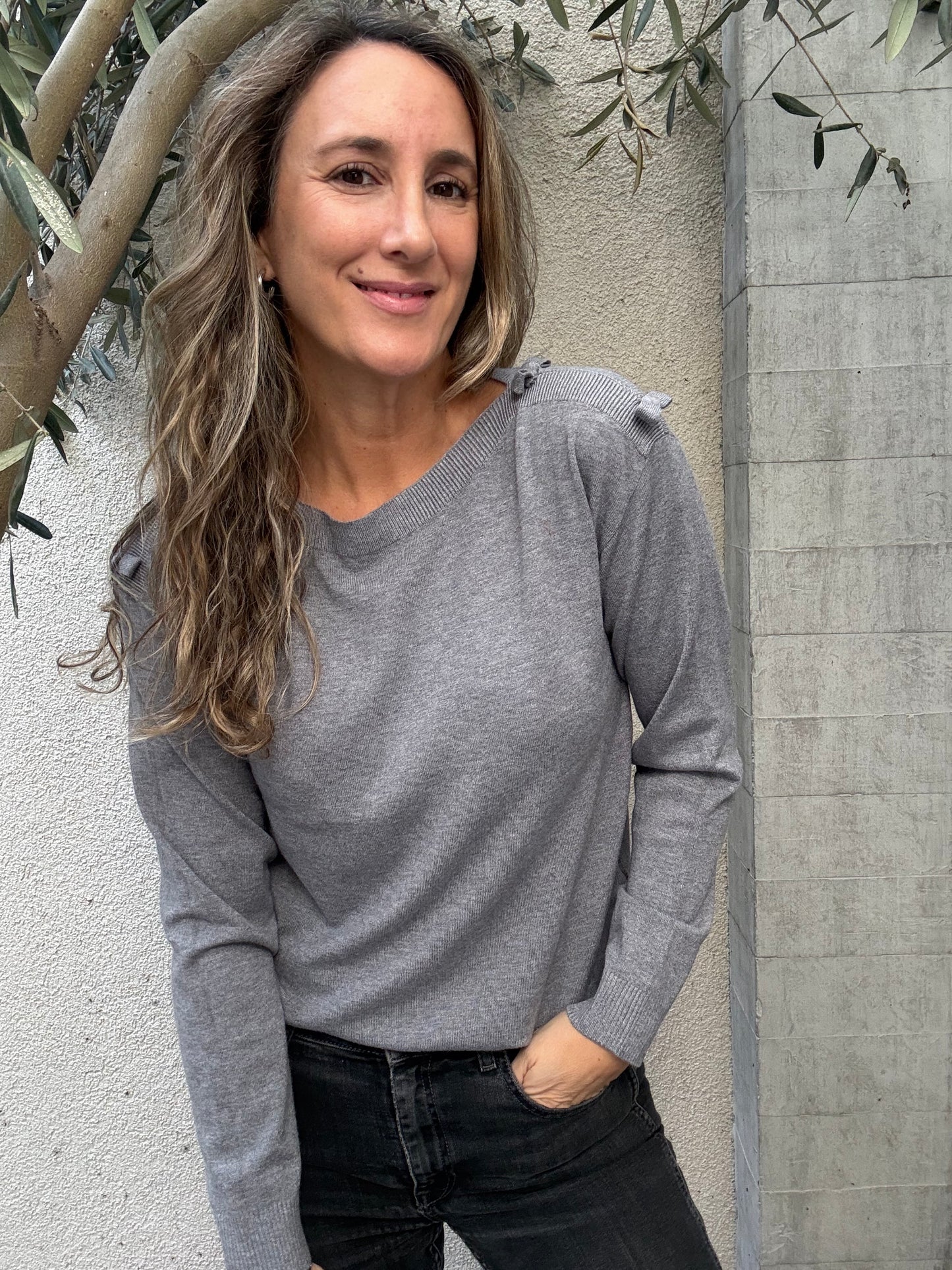 Chaleco básico Verona gris