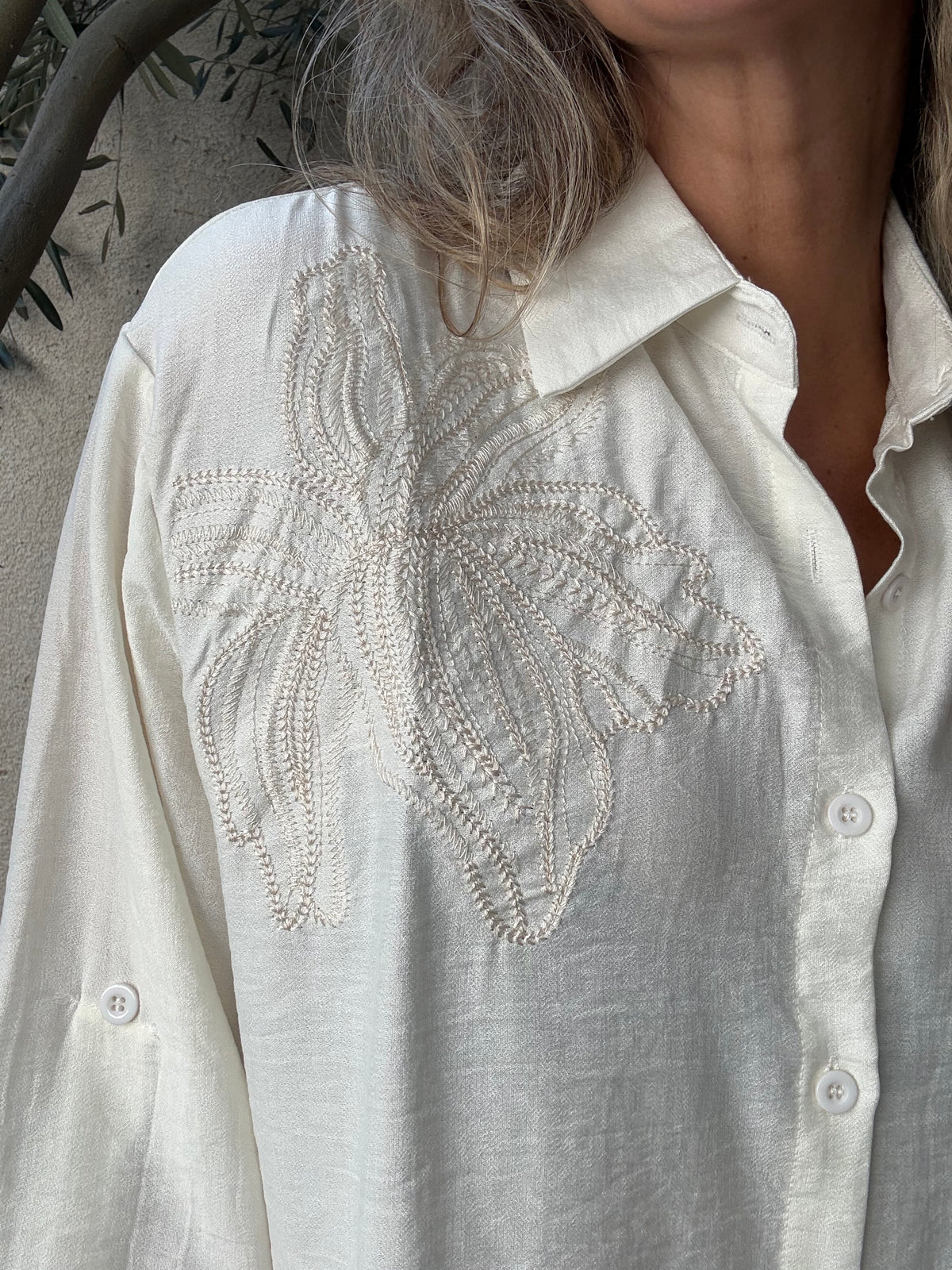 Blusa cuenca blanca