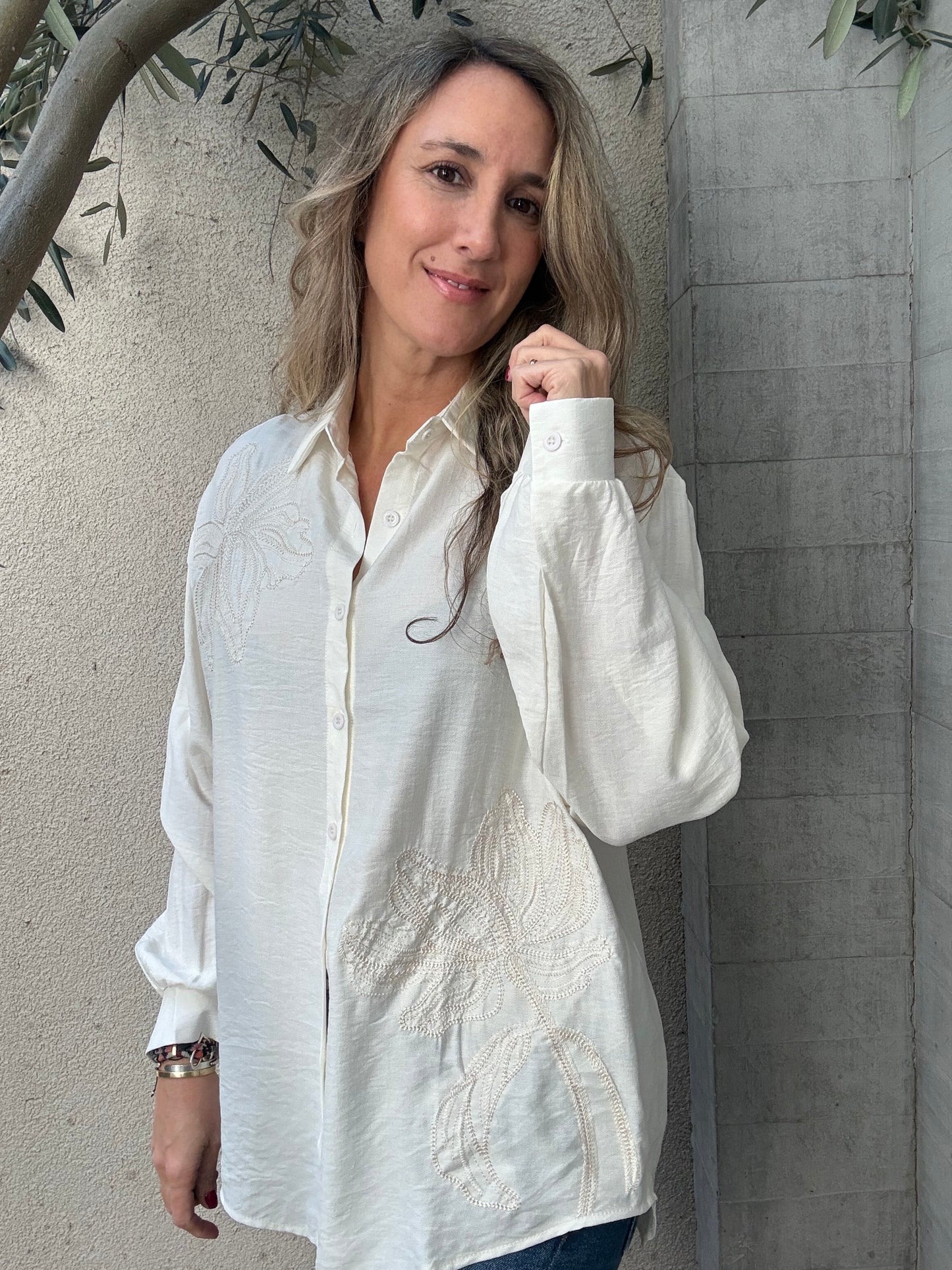 Blusa cuenca blanca