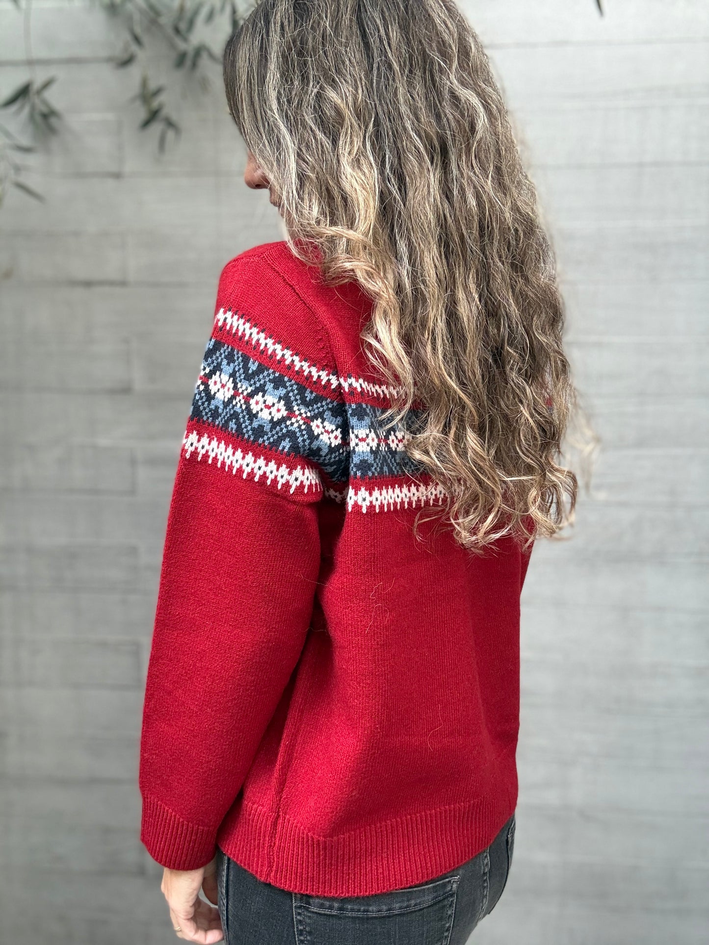 Sweater andaluza burdeo