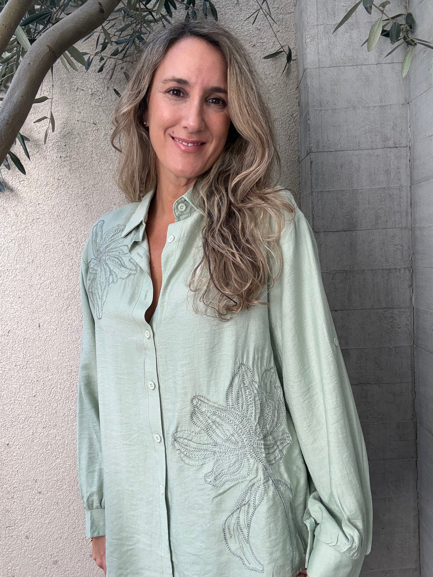 Blusa cuenca verde claro