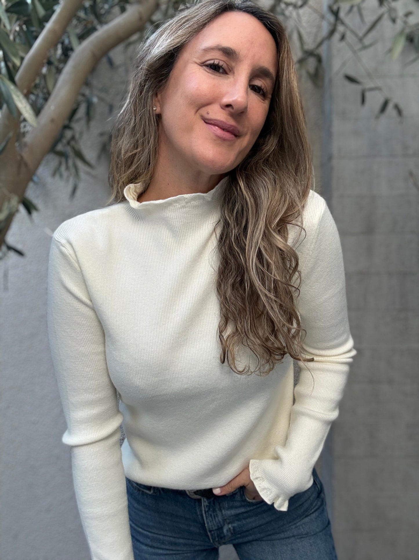 Sweater vuelitos crudo