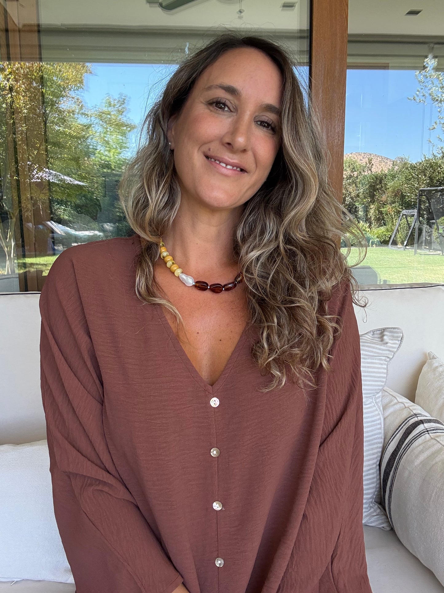 Blusa Lugo café