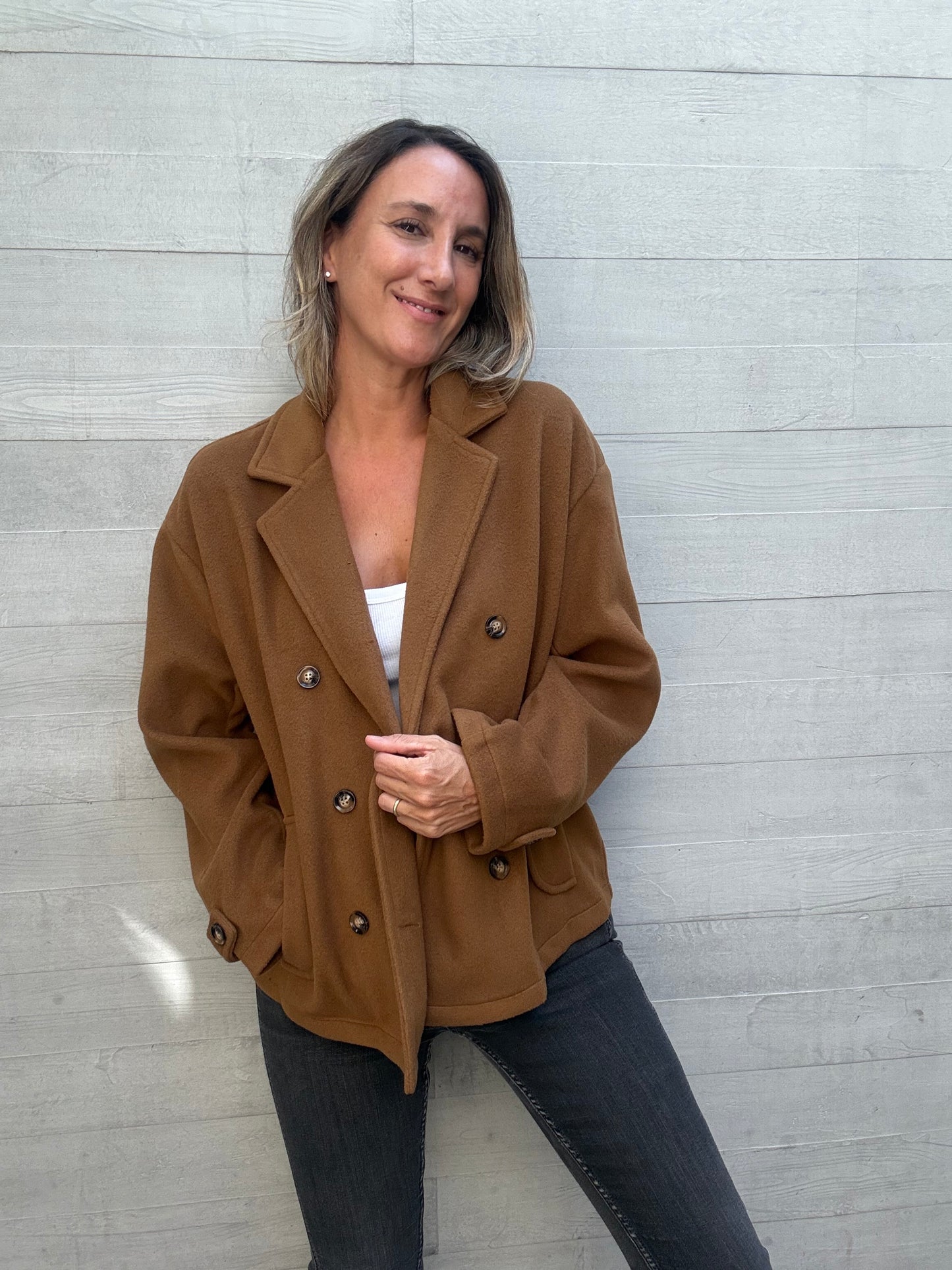 Chaqueta/ abrigo Nuria camel