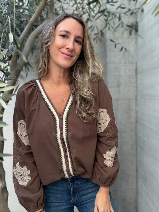 Blusa Oviedo Café