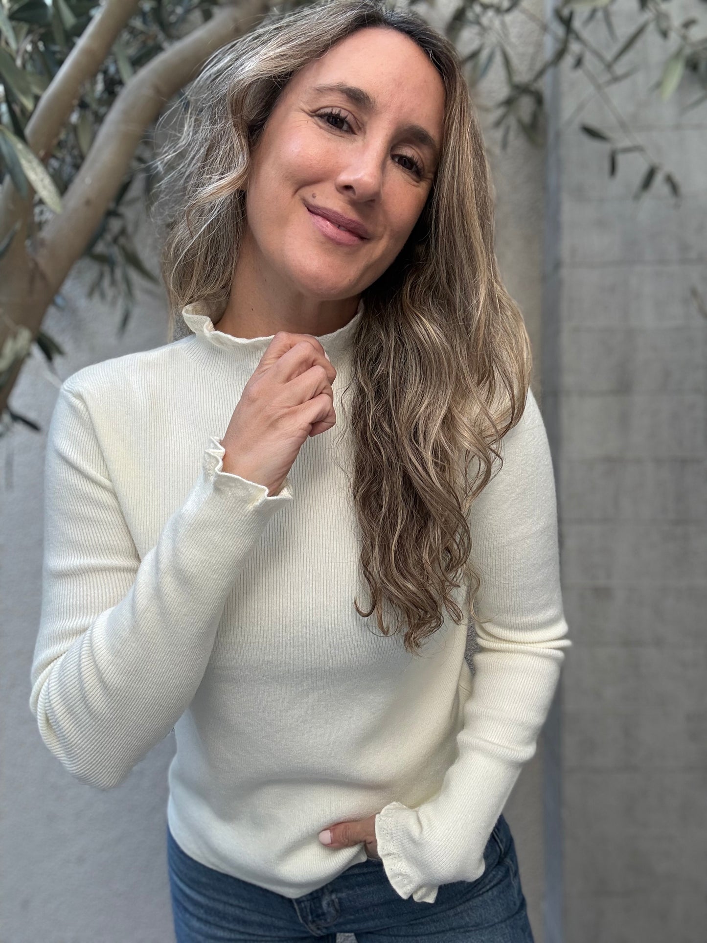 Sweater vuelitos crudo
