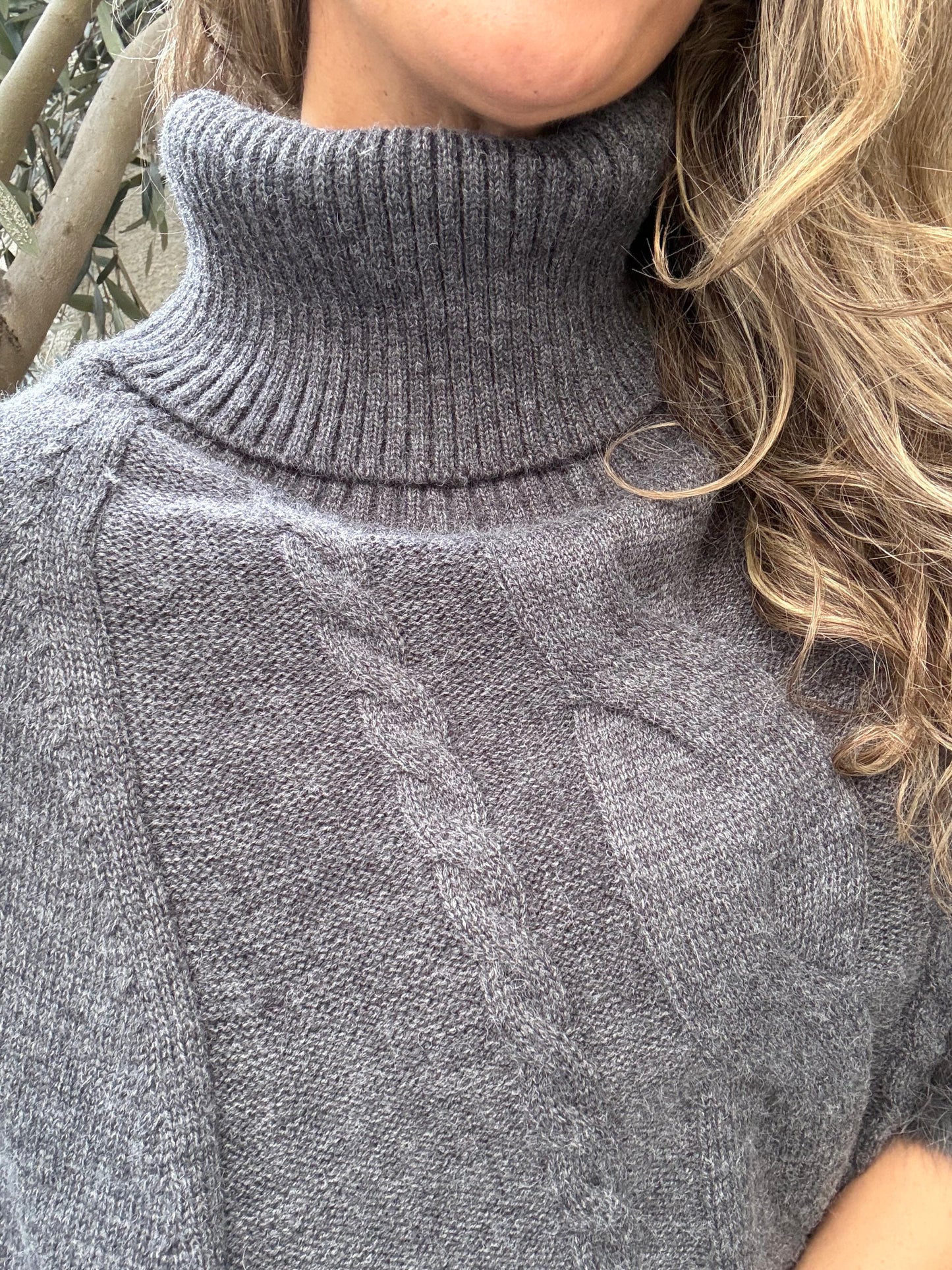 Chaleco/poncho piel