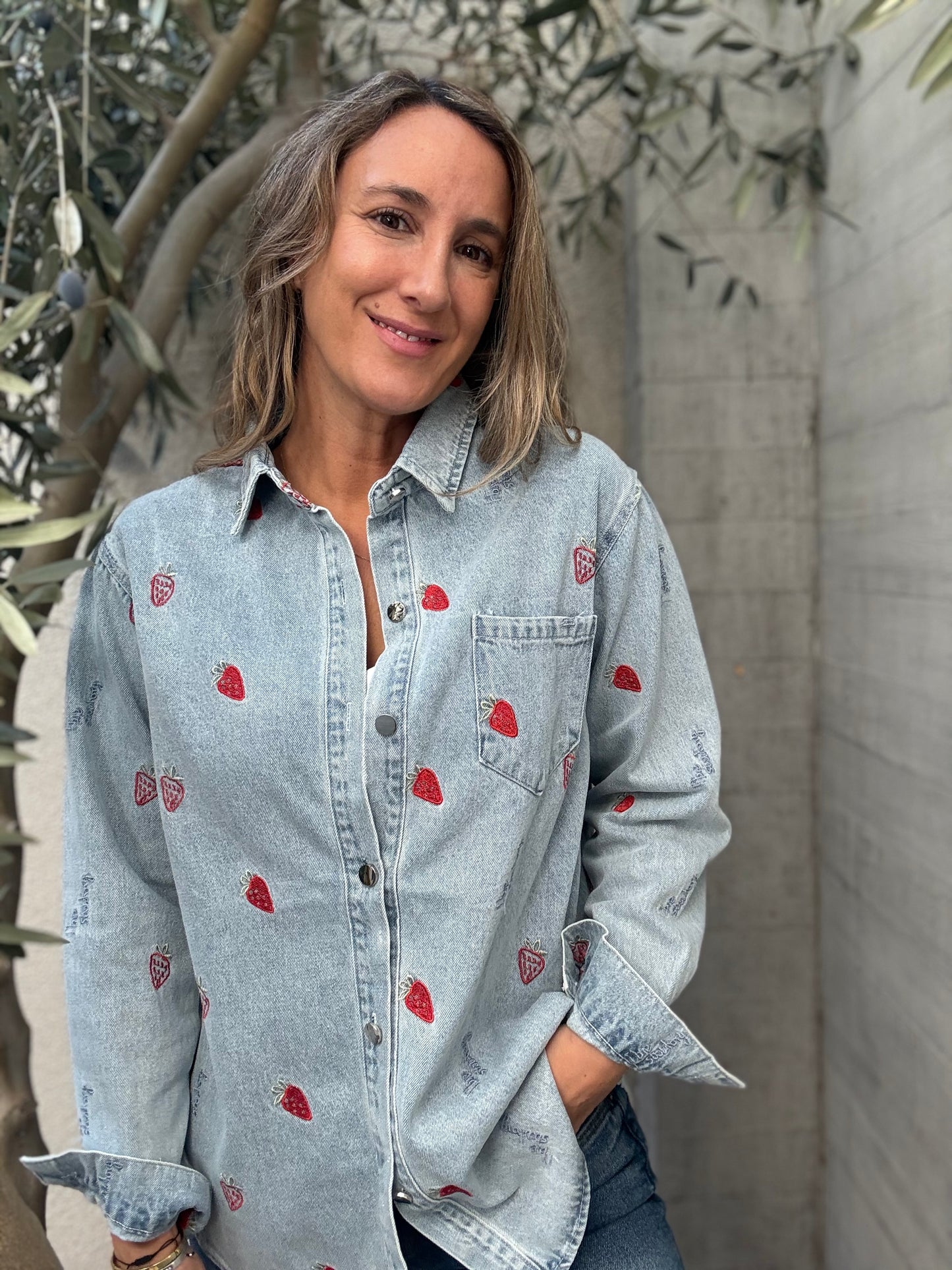Camisa Fresa Celeste