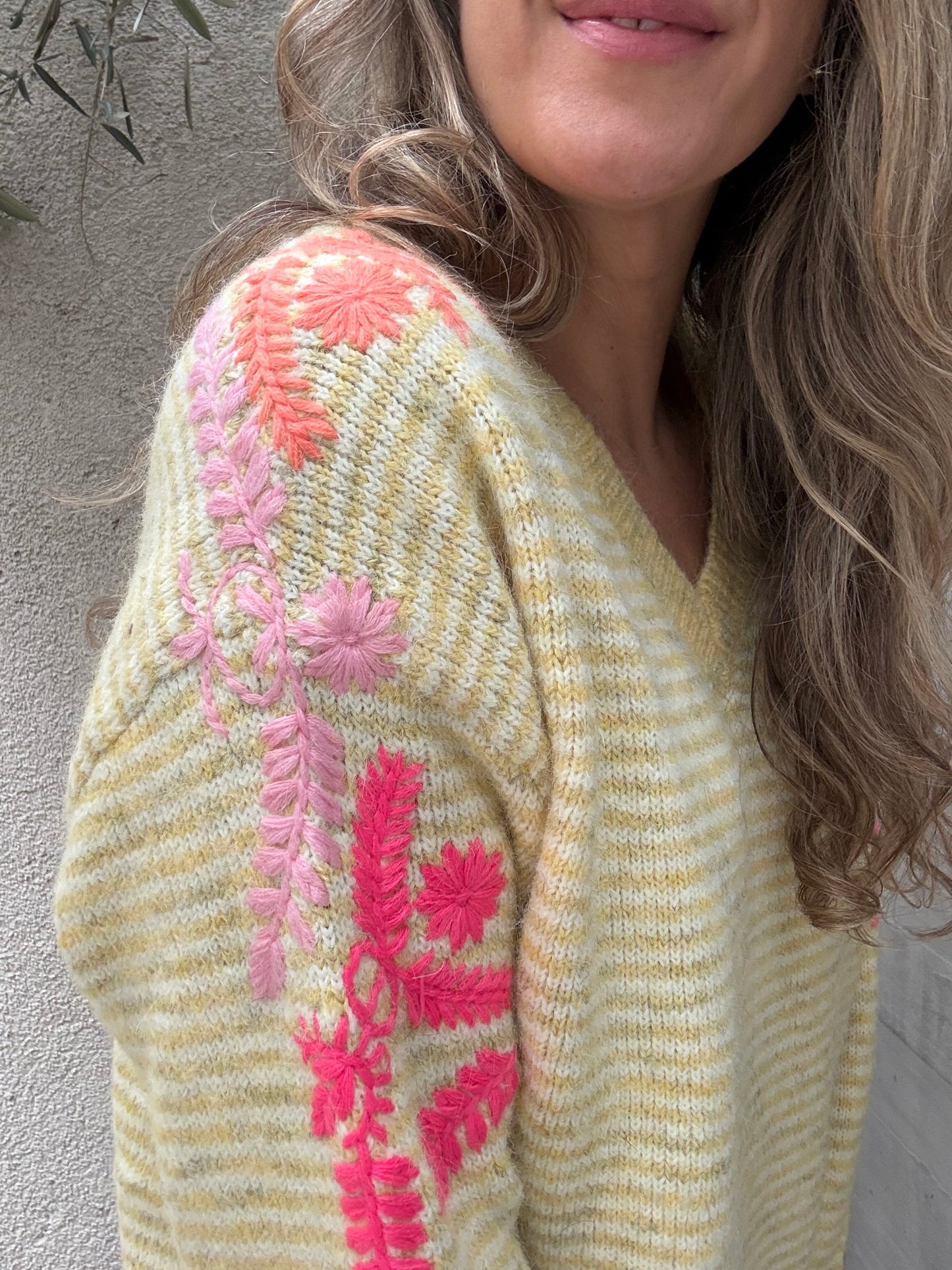 Chaleco floral amarillo