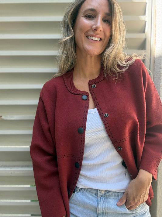 Chaqueta burgos ladrillo