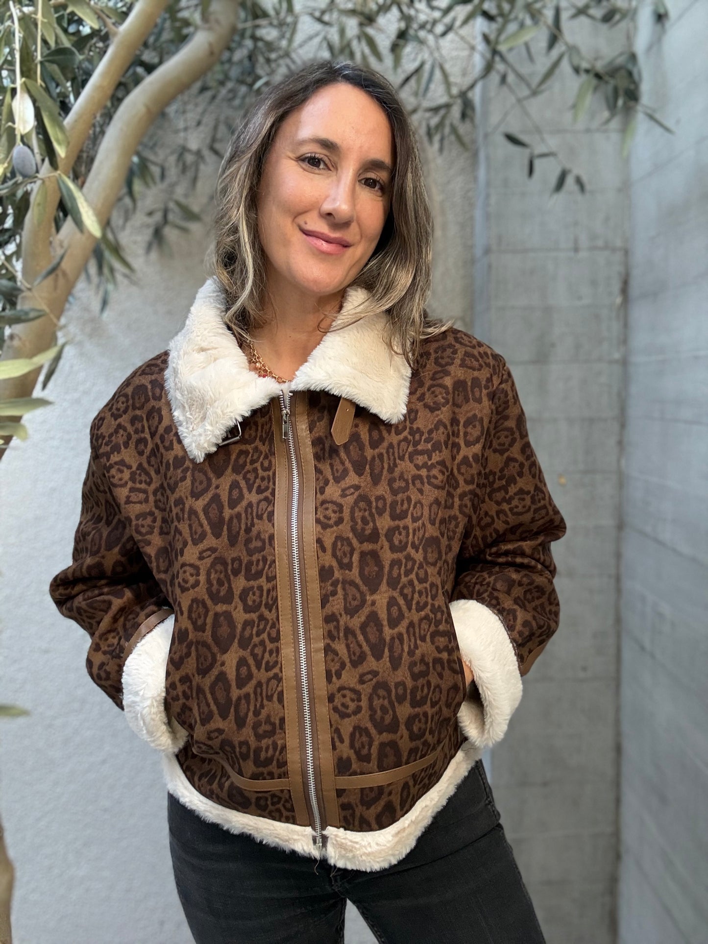Chaqueta chiporro camel