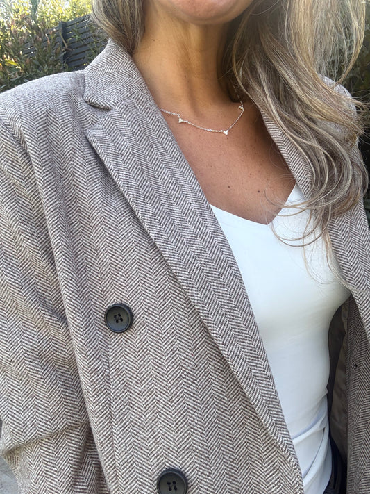 Blazer Inglés beige claro
