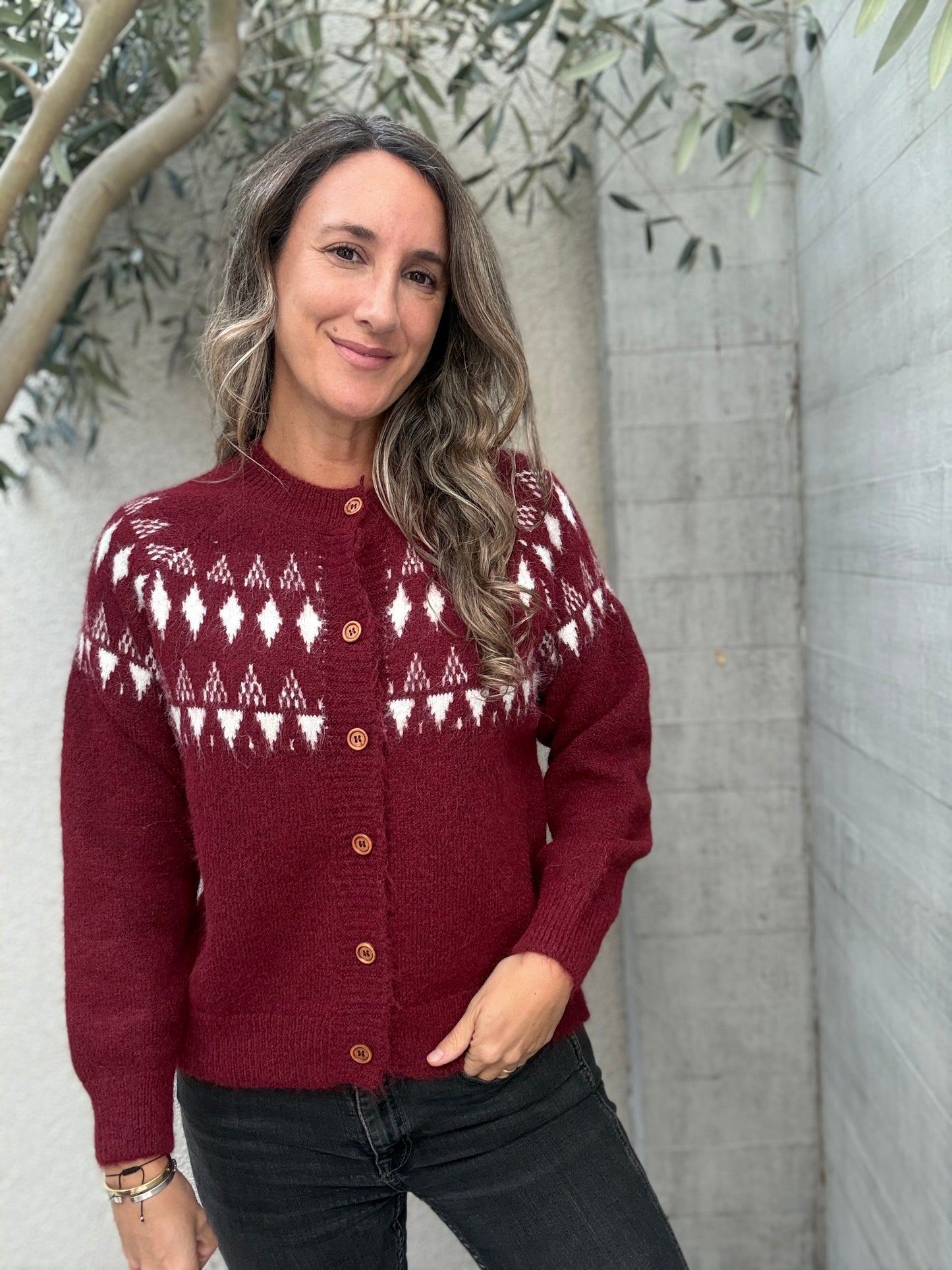 Sweater Cuenco burdeo