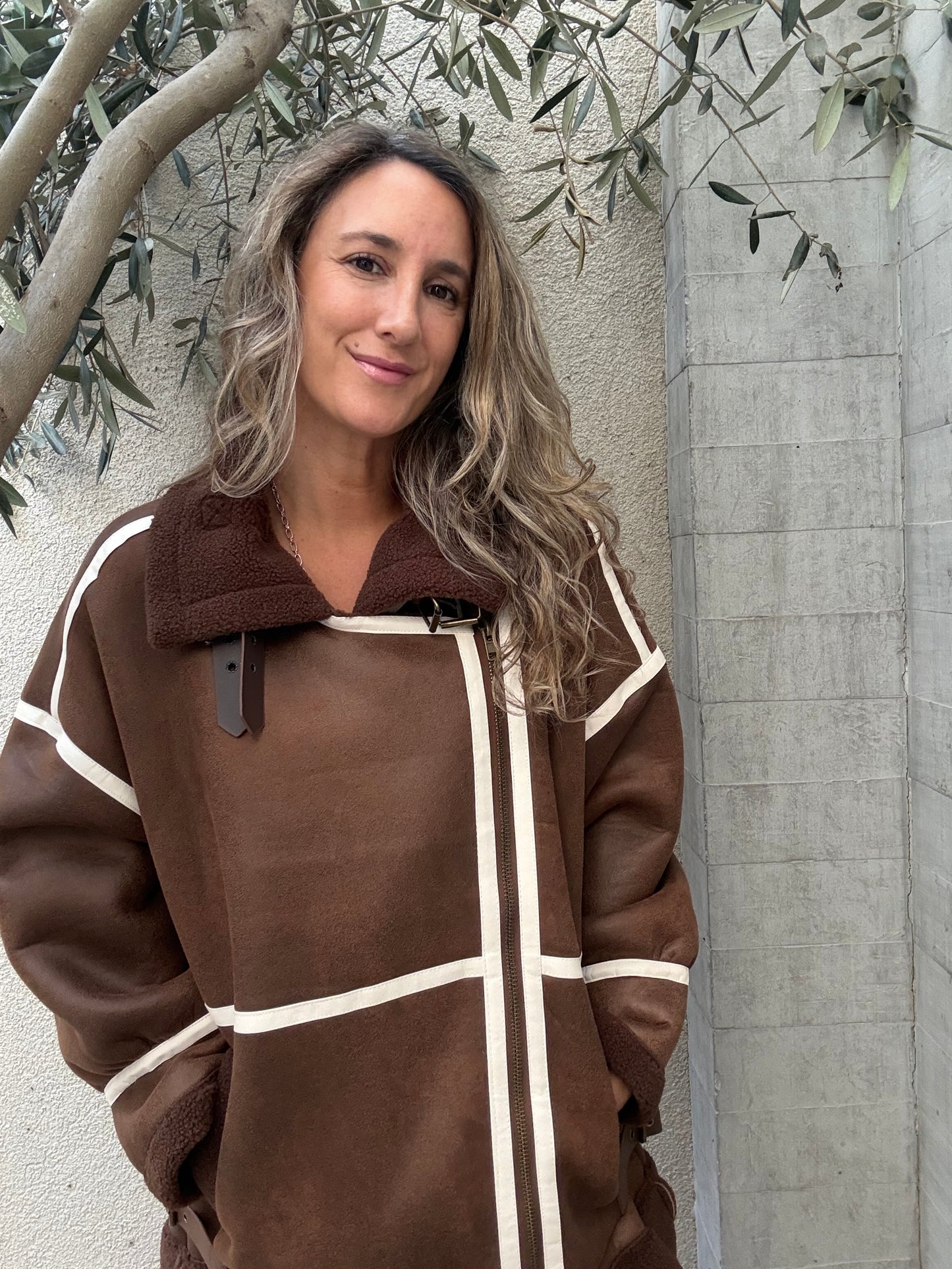 Chaqueta chiporro oversize