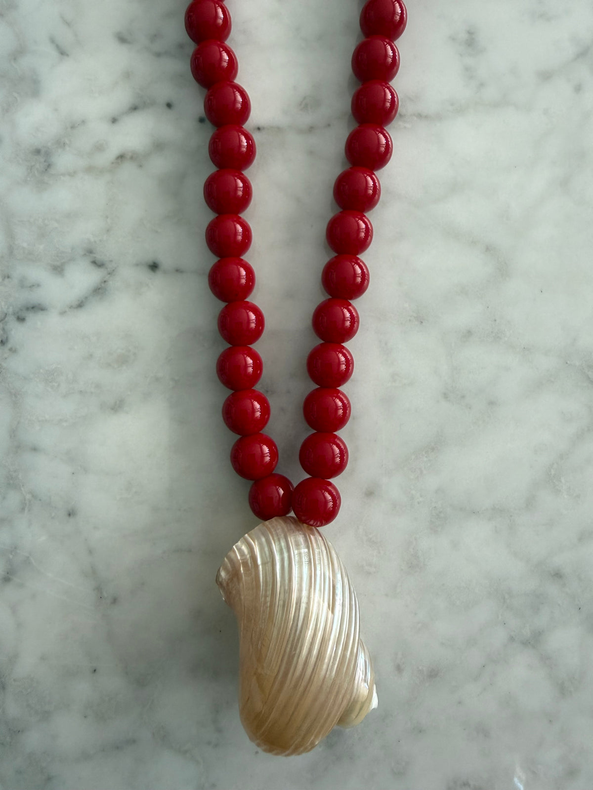 Collar Conchita rojo