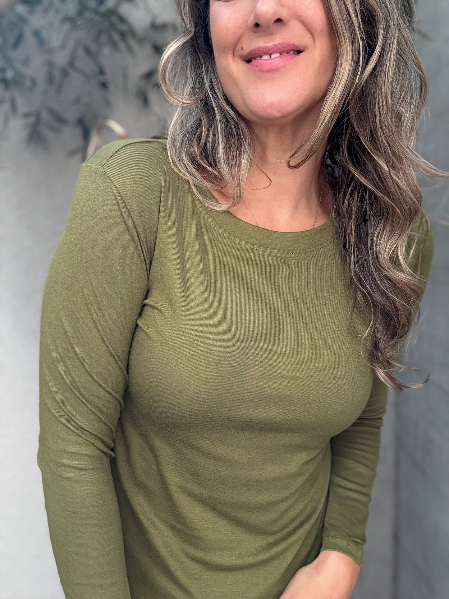 Polera algodón azul verde