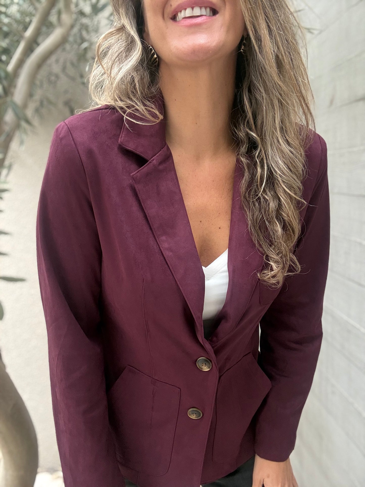Blazer Galicia borgoña