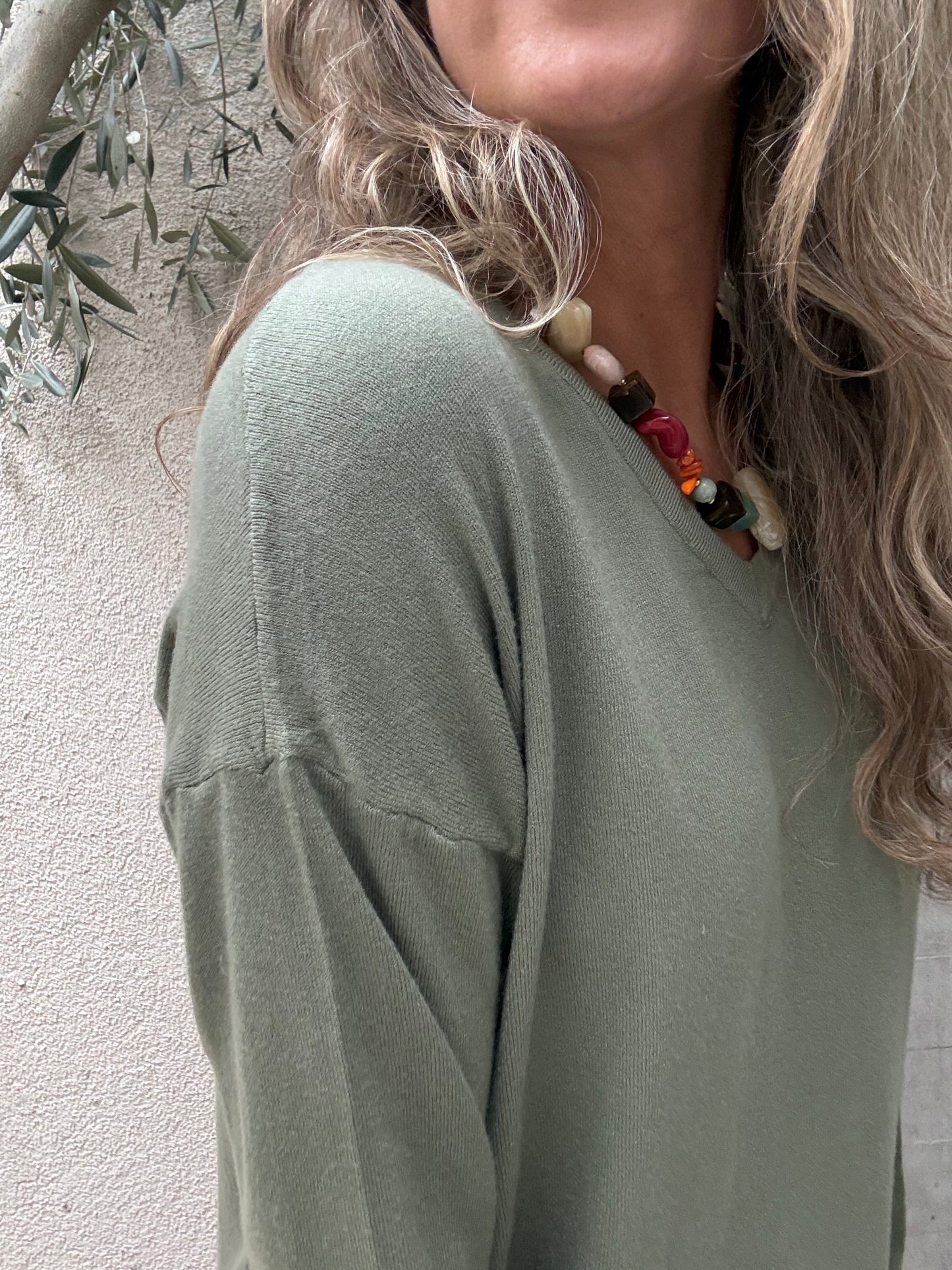 Sweater básico Barceloneta verde