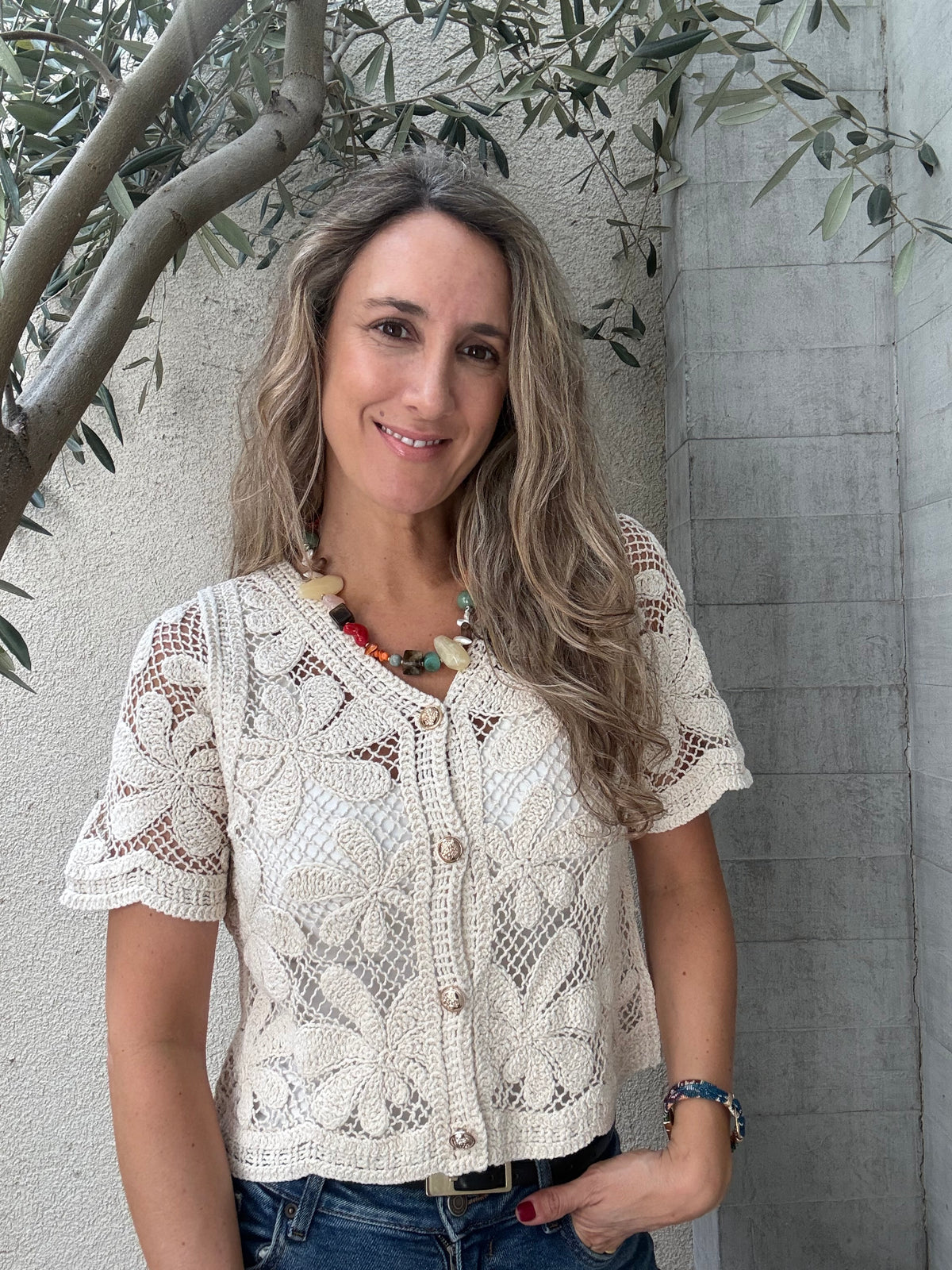 Chalequito cuenca beige
