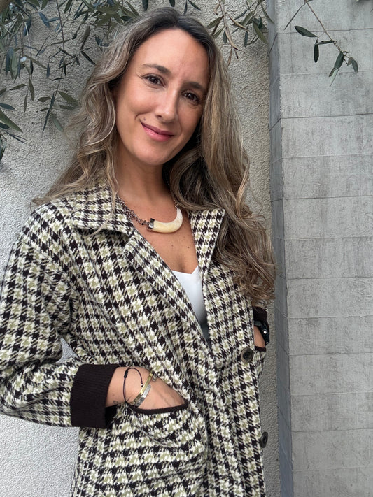Abrigo/chaqueta cuadros