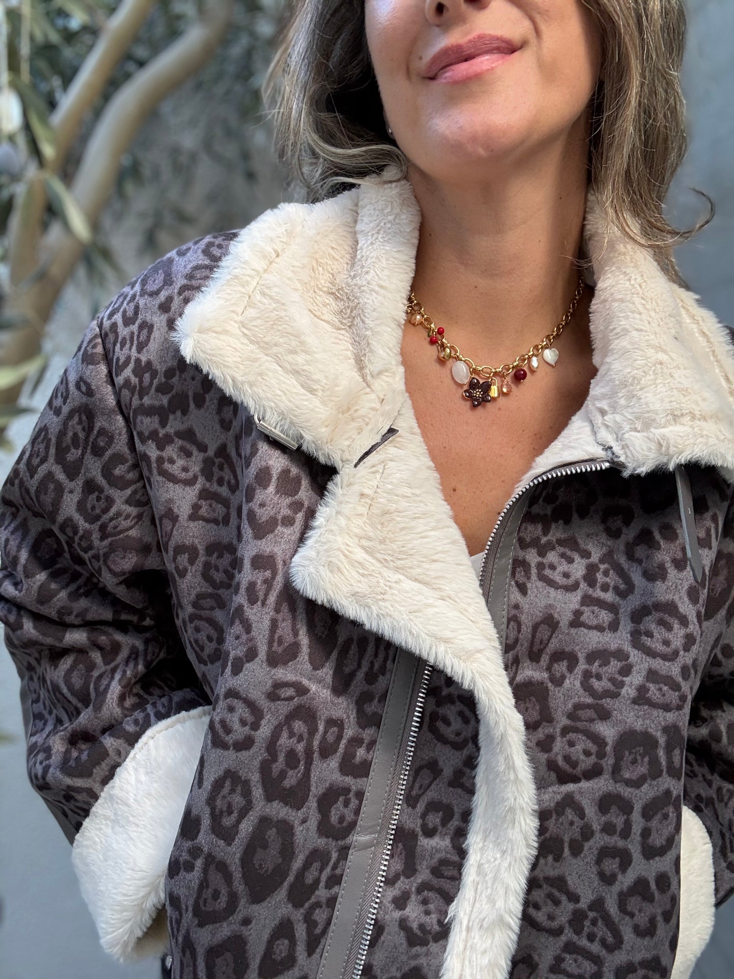 Chaqueta chiporro gris