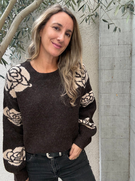 Sweater Flor Café