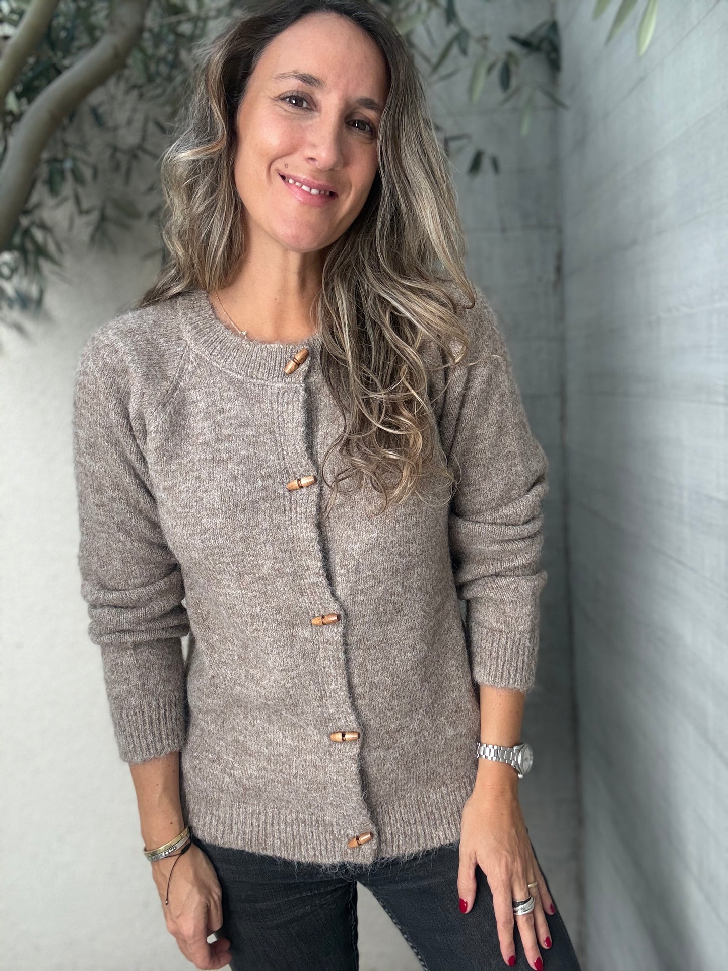 Chaleco jerez camel