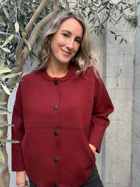 Chaqueta burgos burdeo