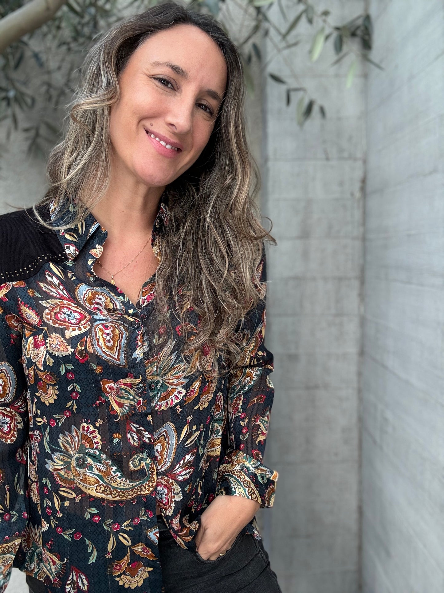 Blusa Marrueco azul