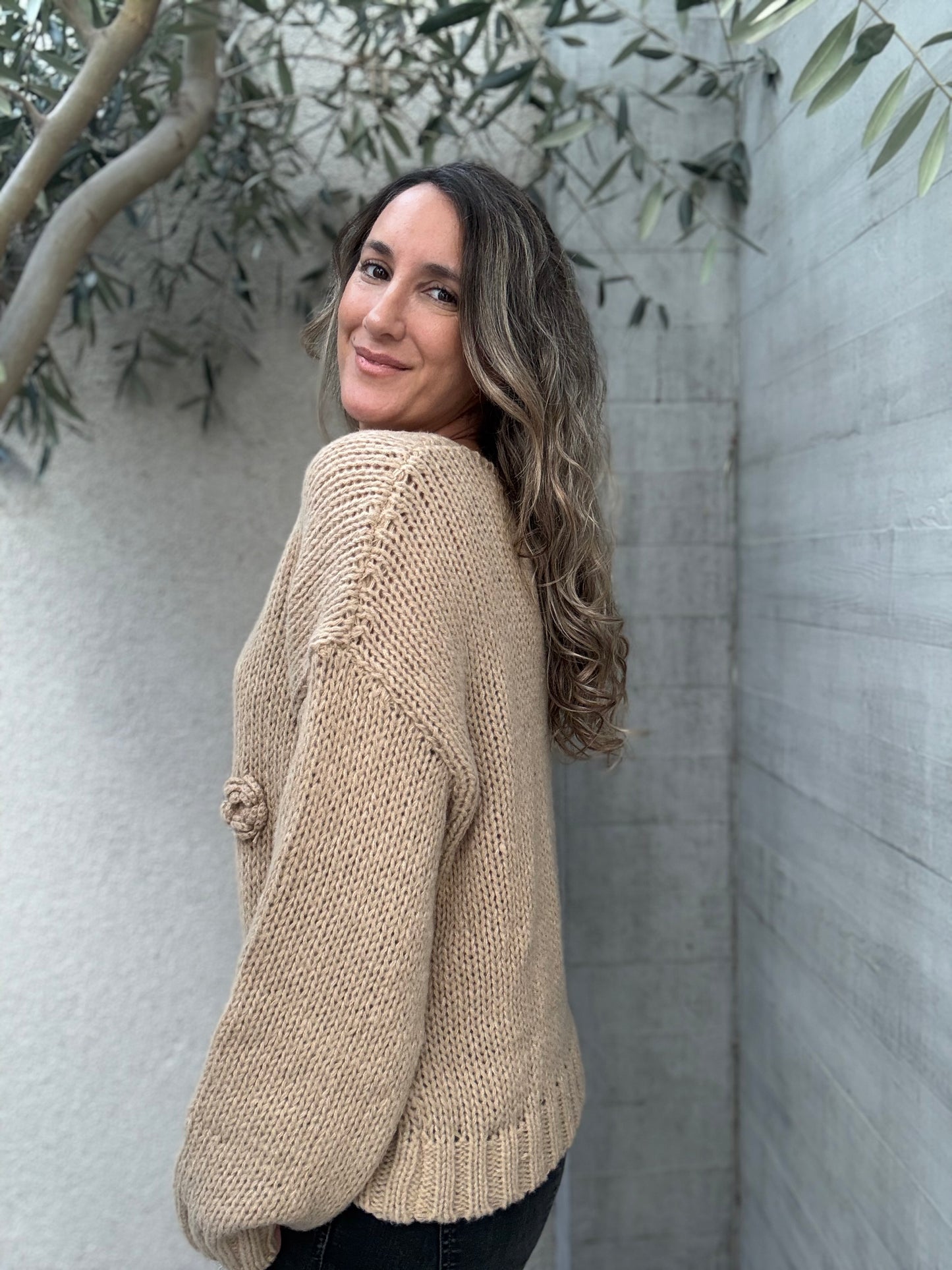 Sweater Compostela camel