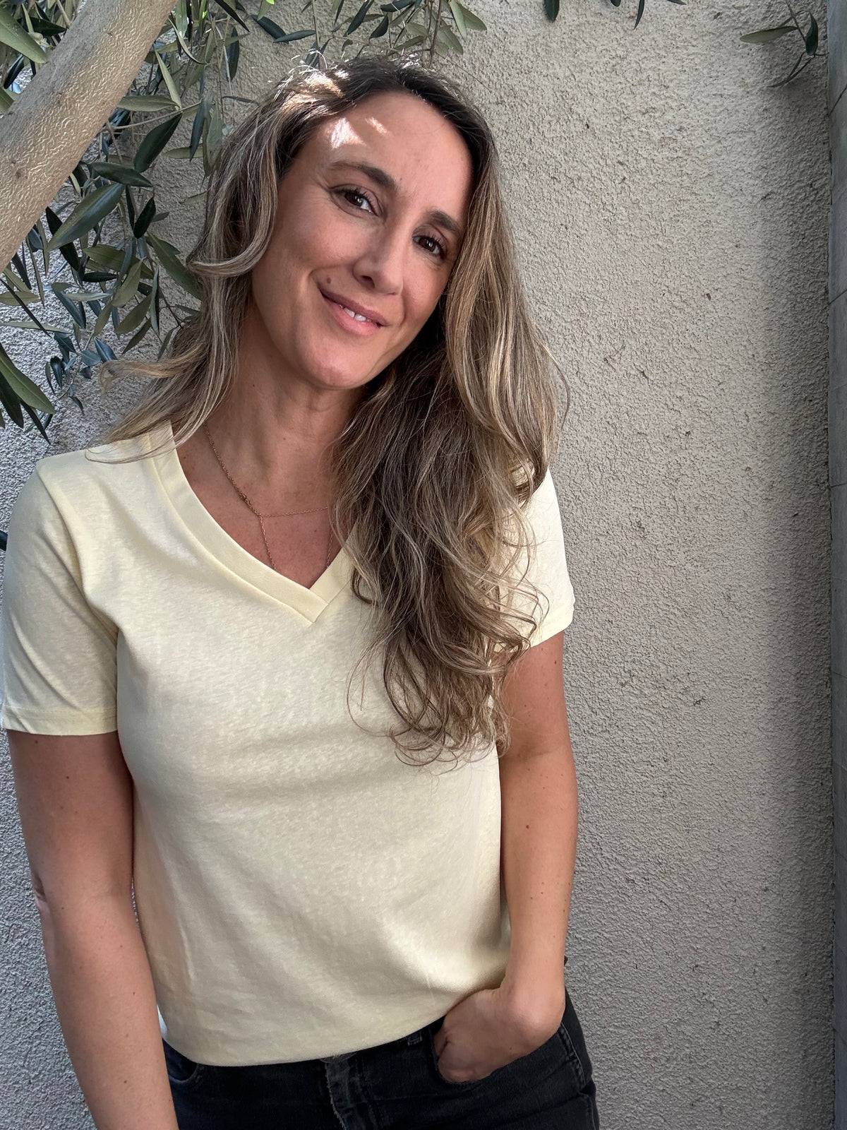 Polera básic amarilla
