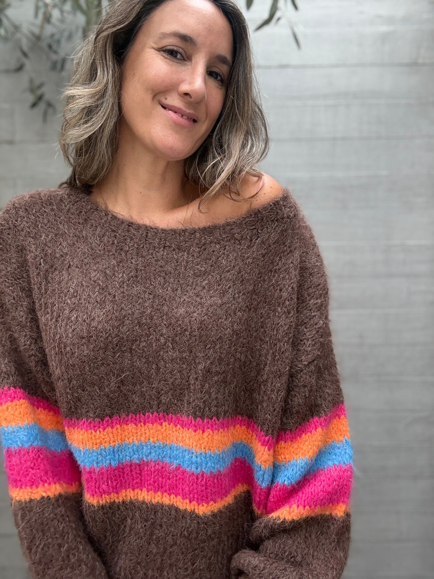 Sweater Colores Café