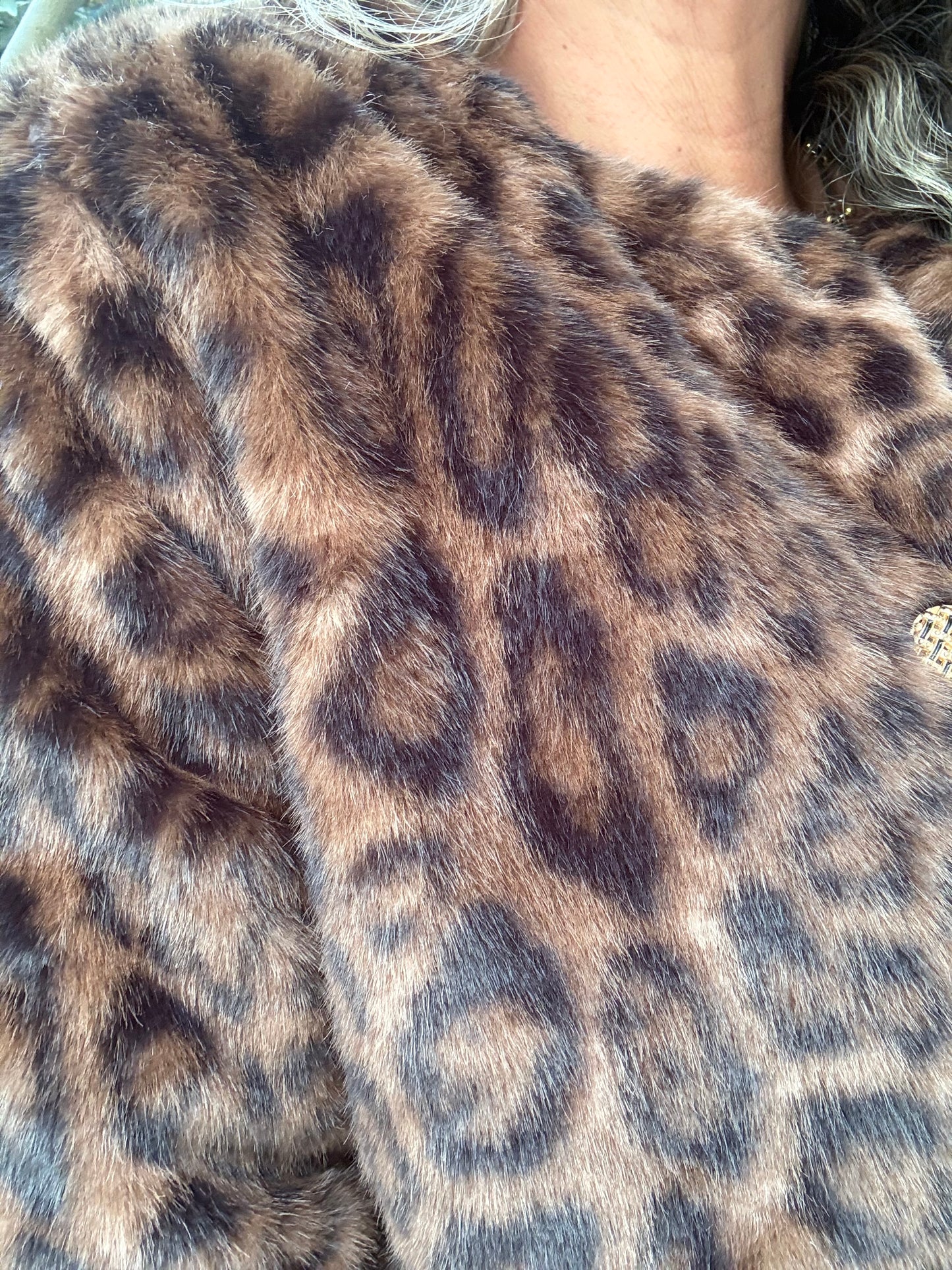 Chaqueta peluda print