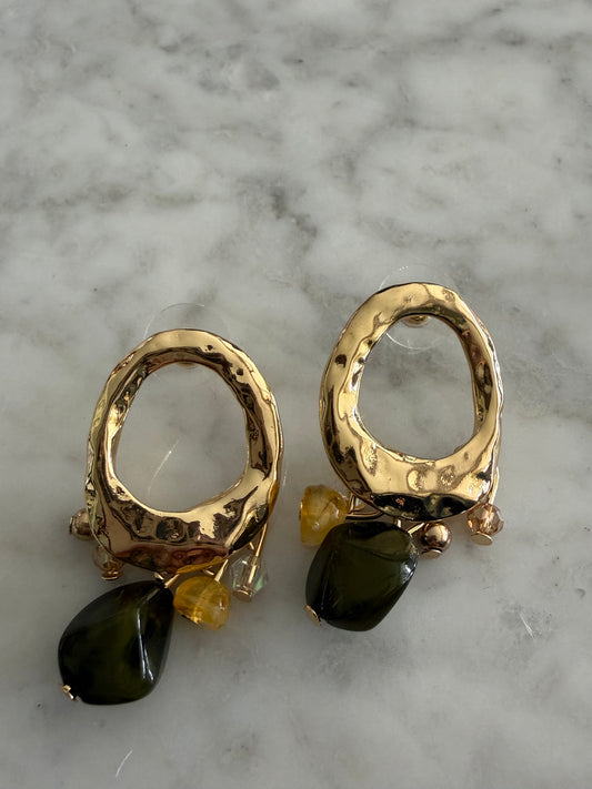 Aros Segovia verde oscuro